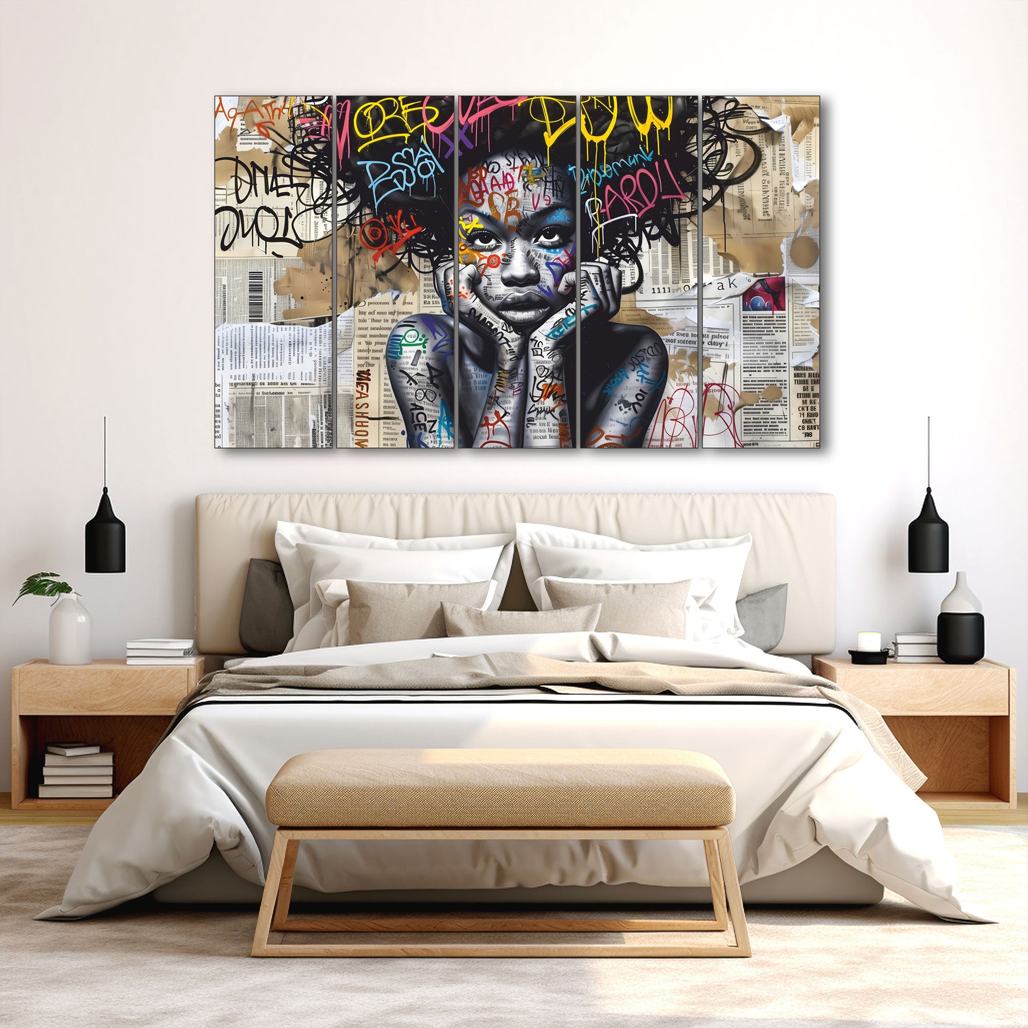 Woman Abstract Painting with frame Big Size Wall Art for living room,Bedroom,Drawing room,Hotels