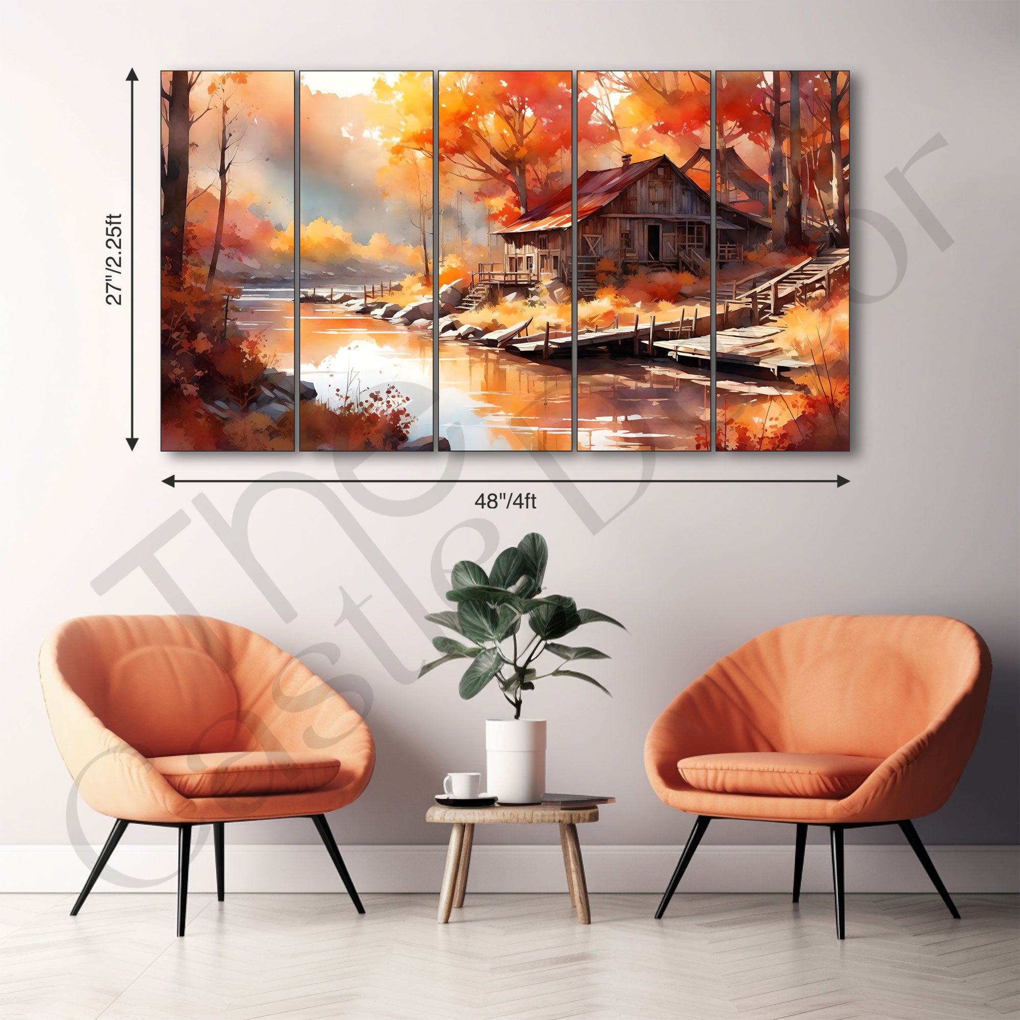 Nature Painting with frame Big Size Wall Art for living room,Bedroom,Drawing room,Hotels