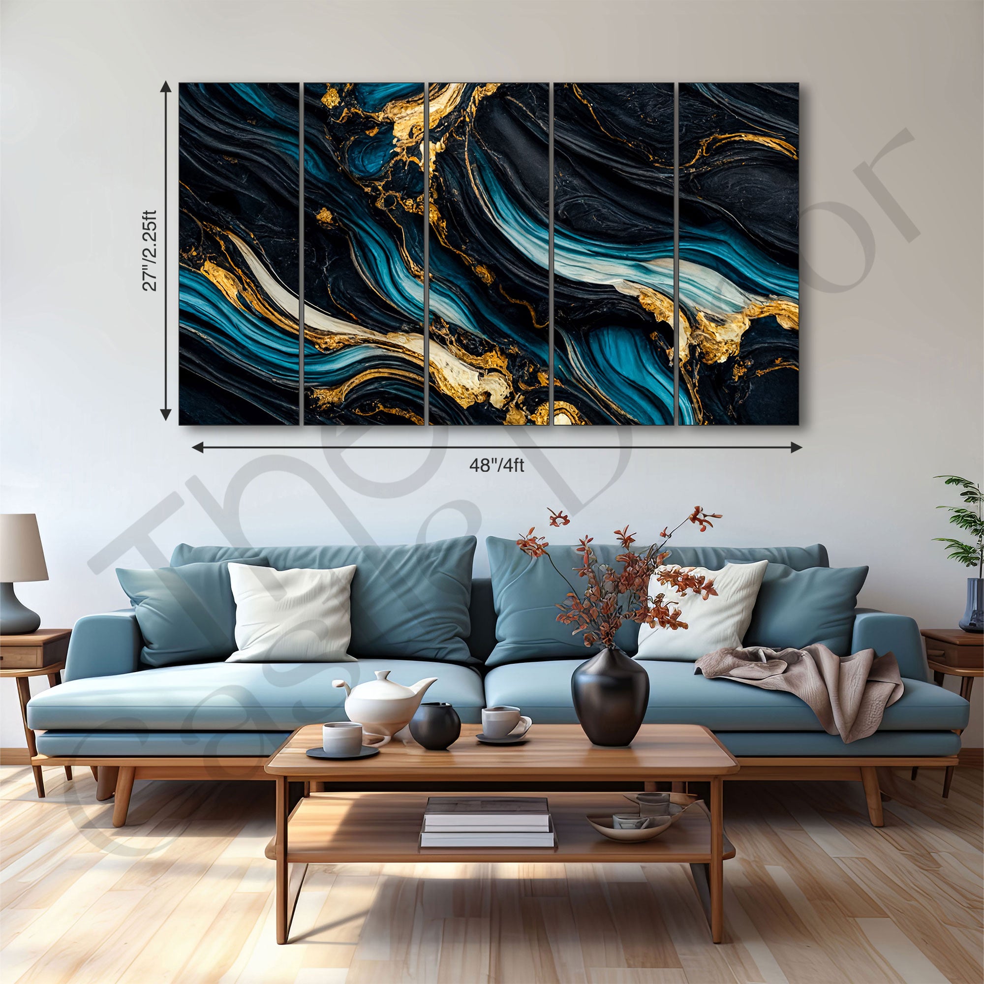 Marble Abstract Painting with frame Big Size Wall Art for living room,Bedroom,Drawing room,Hotels