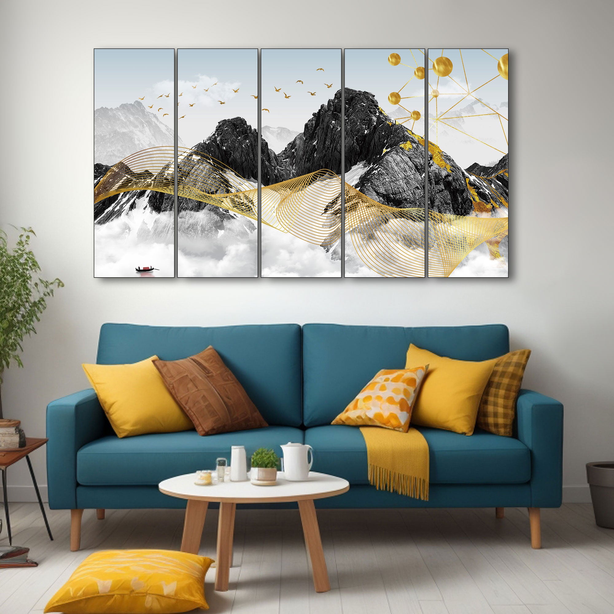 Nature Painting with frame Big Size Wall Art for living room,Bedroom,Drawing room,Hotels