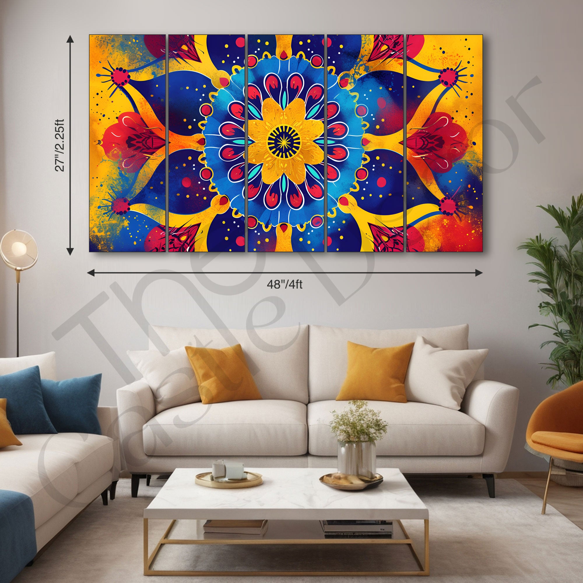 Pichwai Painting with frame Big Size Wall Art for living room,Bedroom,Drawing room,Hotels
