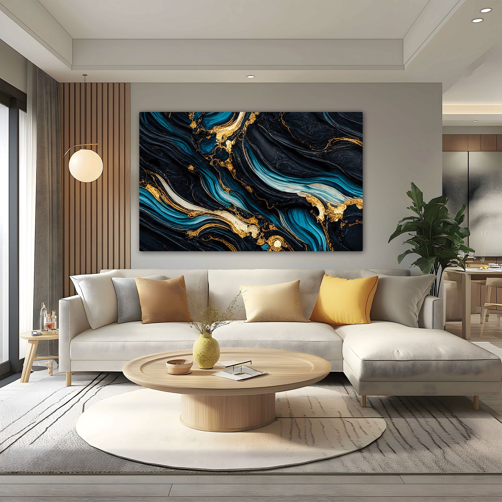 MarbleAbstract Canvas painting with frame Big Size Wall Art for living room,Bedroom,Drawing room,Hotels