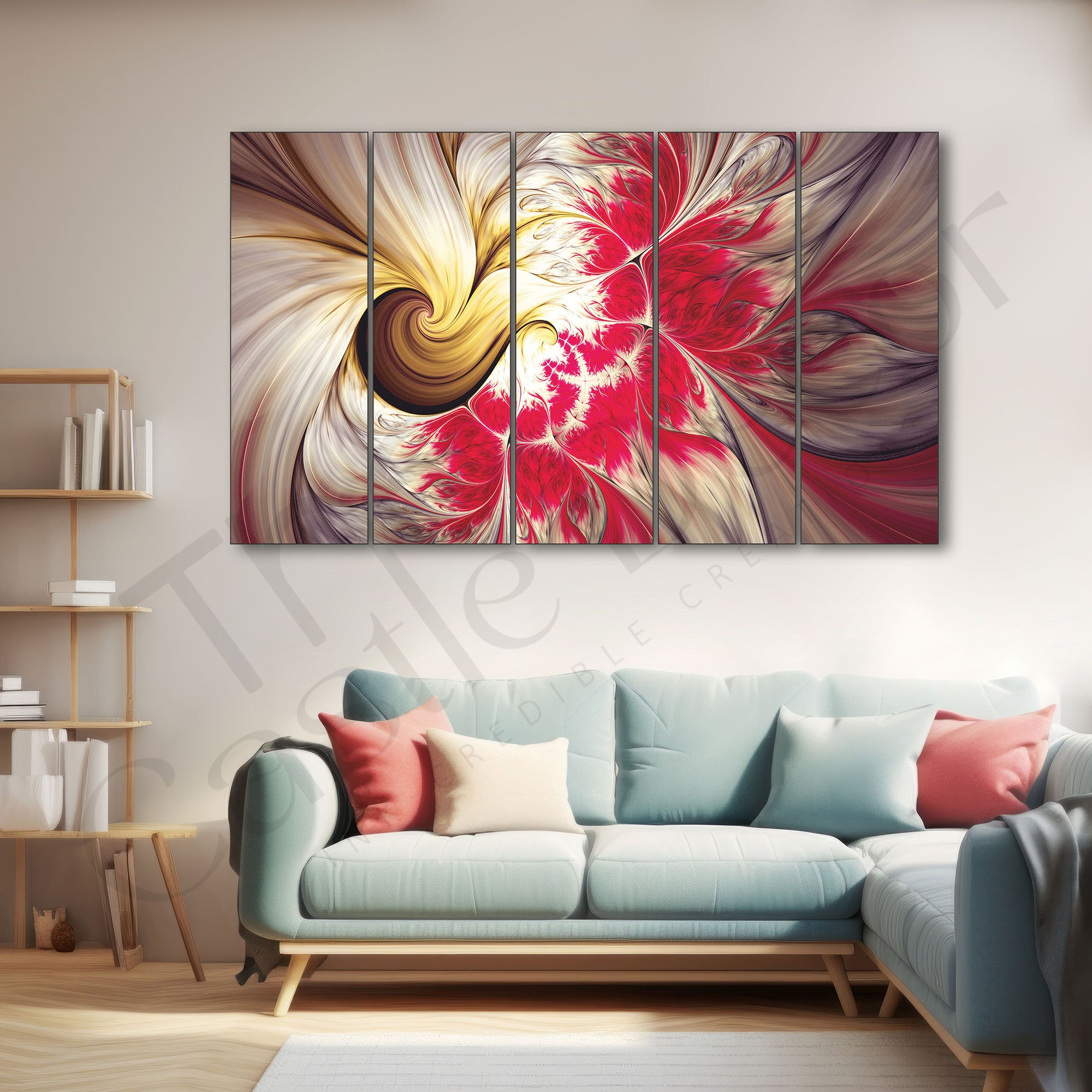 Abstract Painting with frame Big Size Wall Art for living room,Bedroom,Drawing room,Hotels