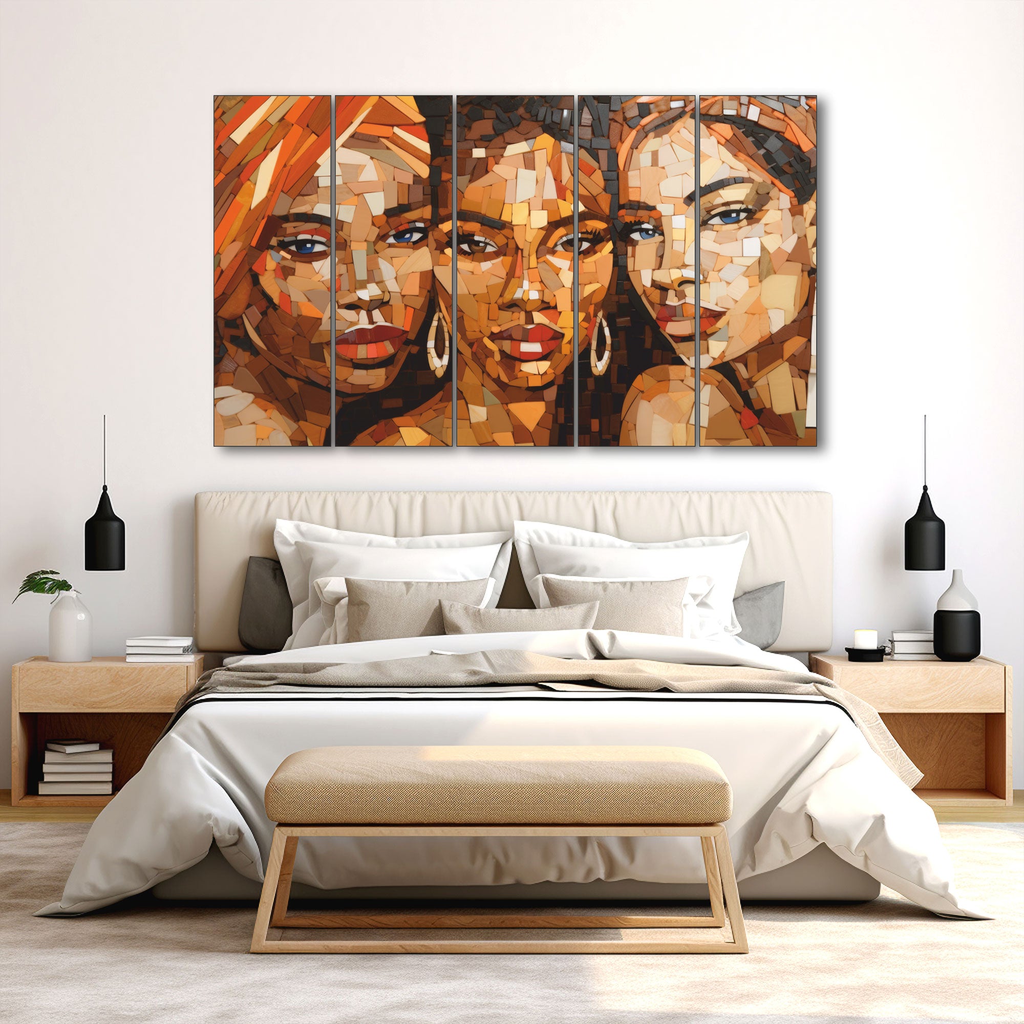 Woman Abstract Painting with frame Big Size Wall Art for living room,Bedroom,Drawing room,Hotels