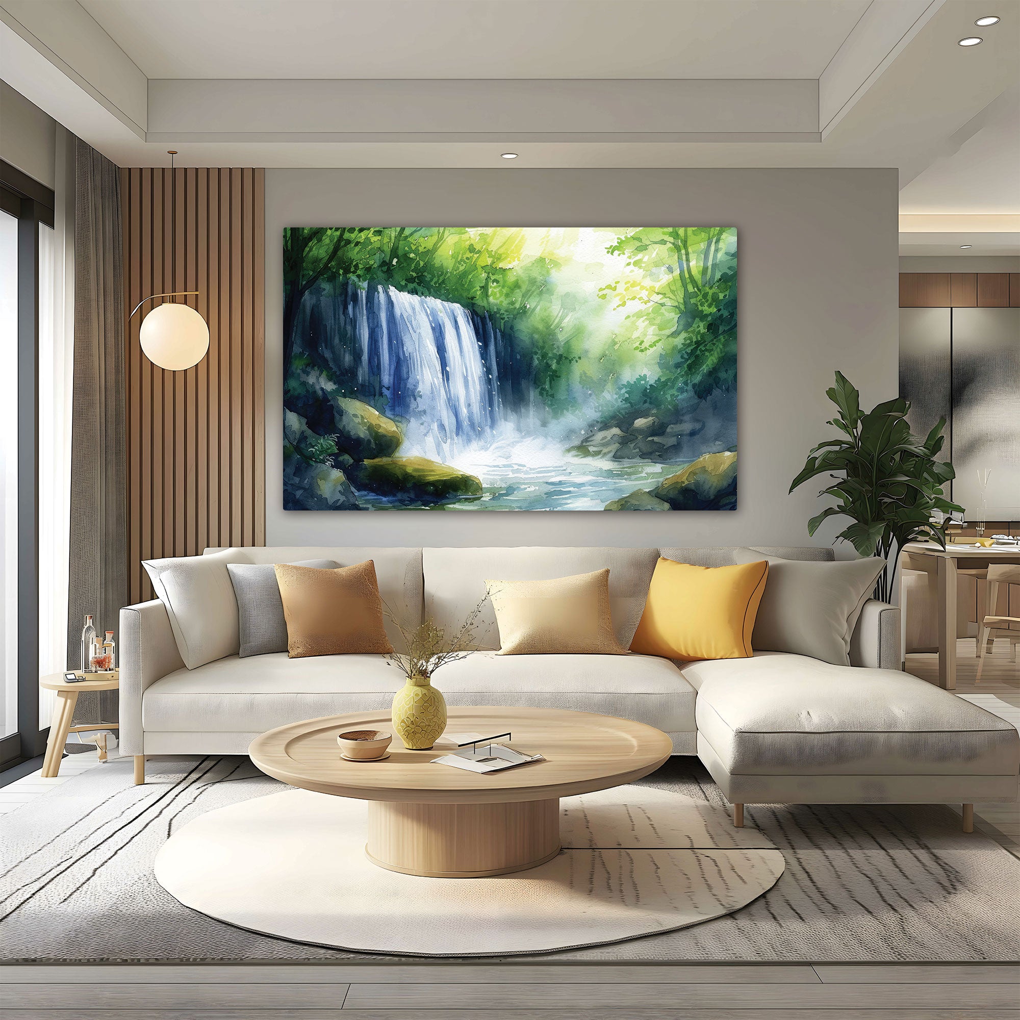 NatureAbstract Canvas painting with frame Big Size Wall Art for living room,Bedroom,Drawing room,Hotels