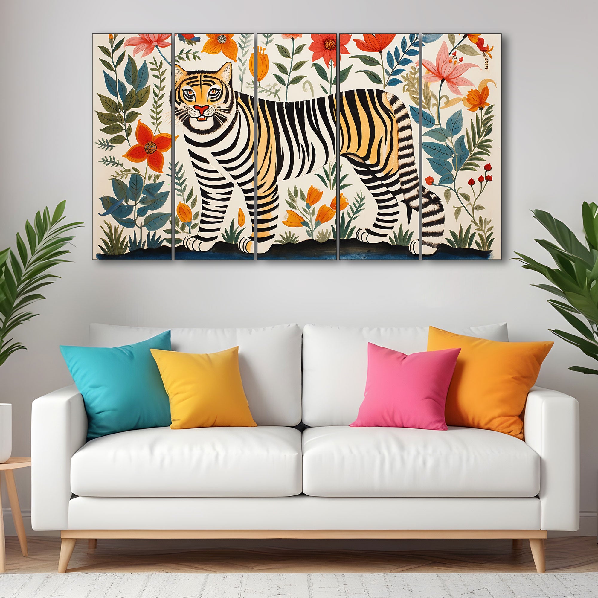 Pichwai Painting with frame Big Size Wall Art for living room,Bedroom,Drawing room,Hotels