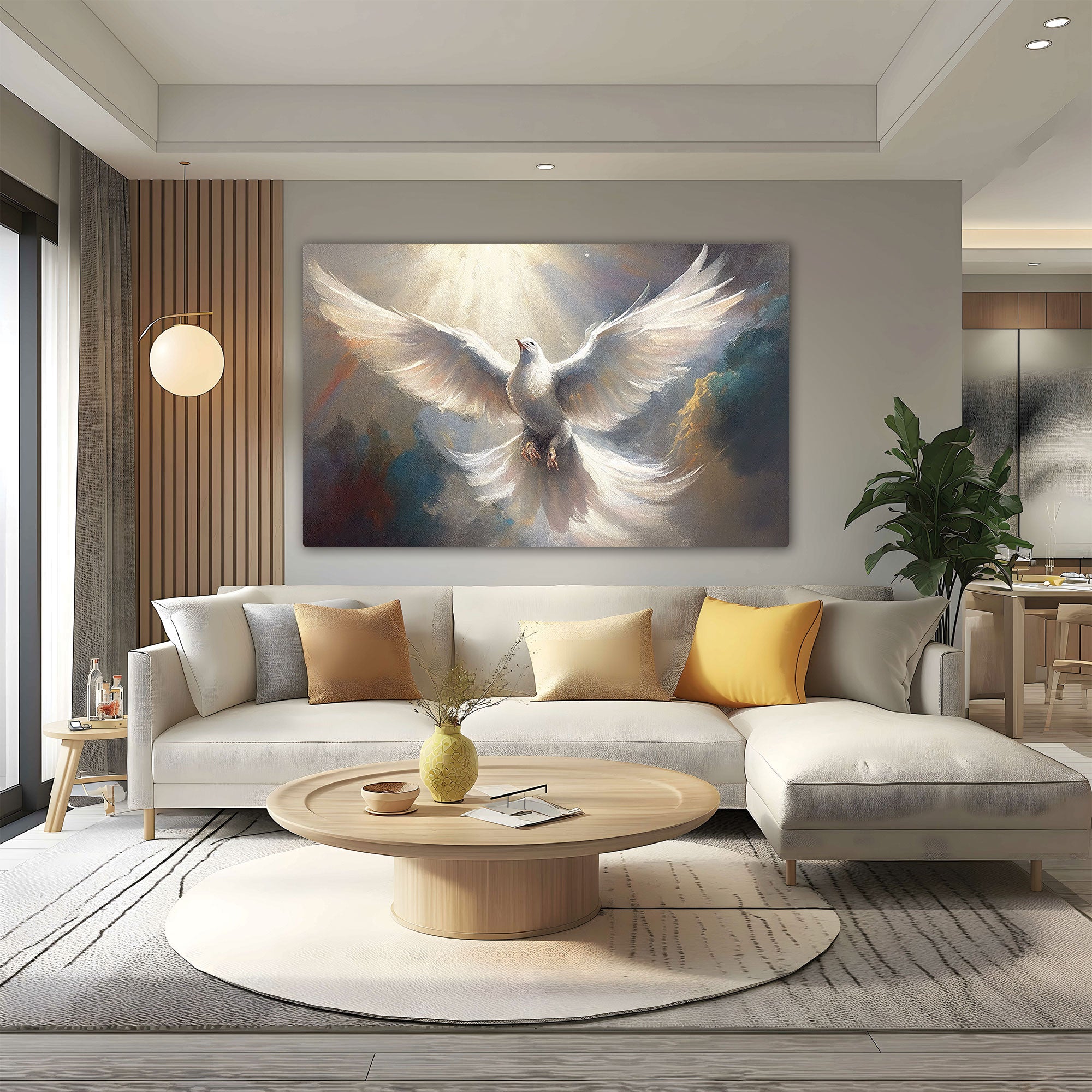 PigeonAbstract Canvas painting with frame Big Size Wall Art for living room,Bedroom,Drawing room,Hotels