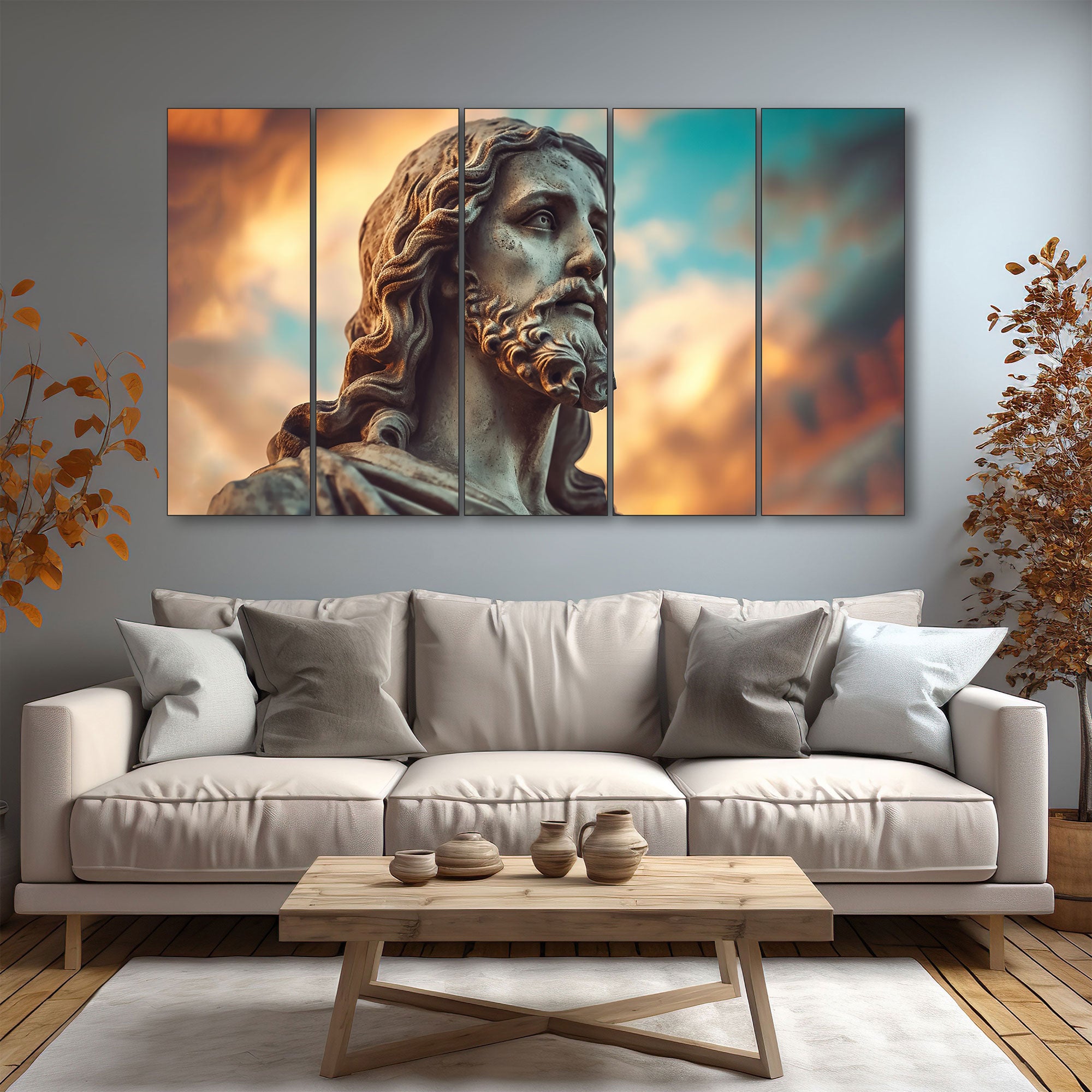 Jesus Painting with frame Big Size Wall Art for living room,Bedroom,Drawing room,Hotels