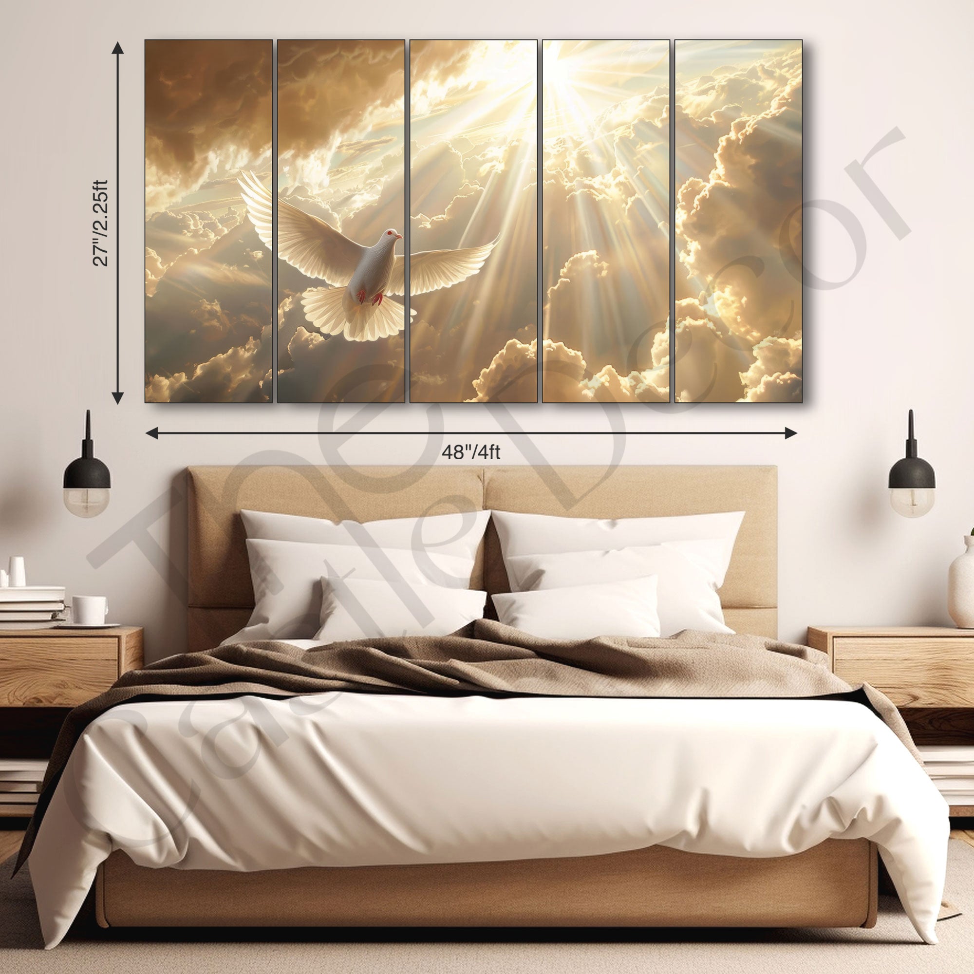 Birds Painting with frame Big Size Wall Art for living room,Bedroom,Drawing room,Hotels
