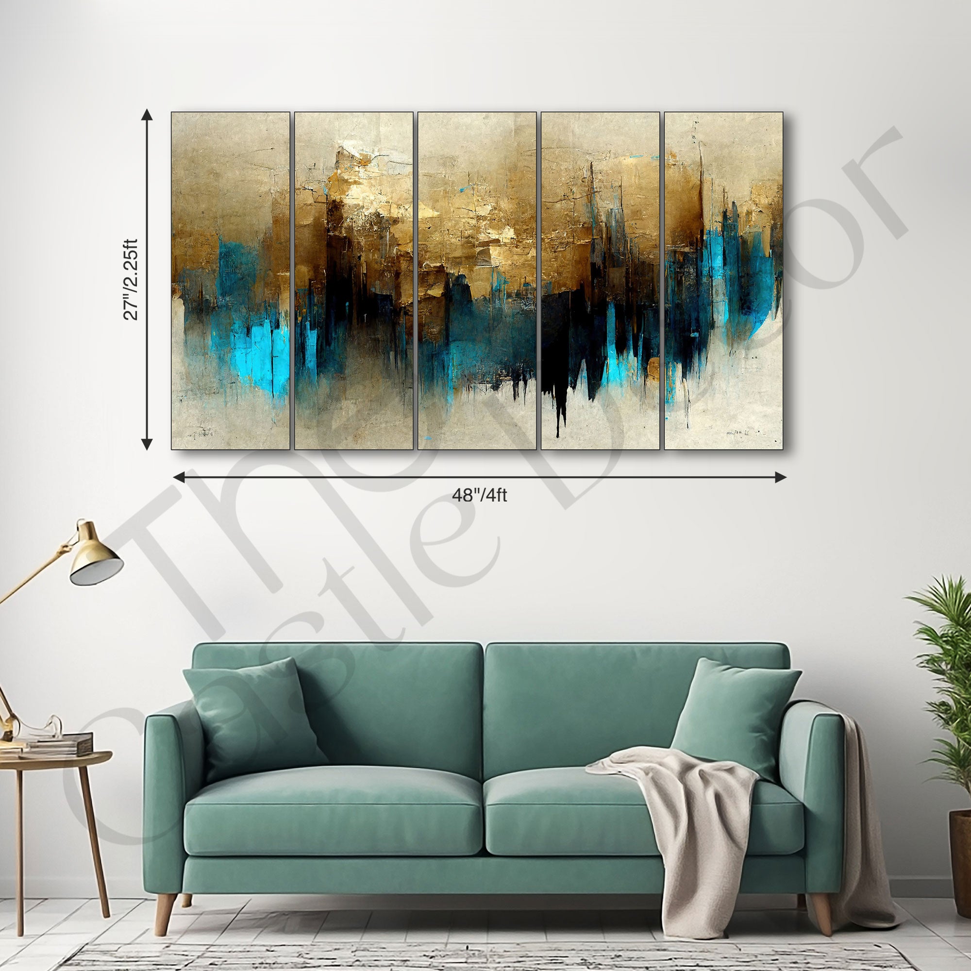 Abstract Painting with frame Big Size Wall Art for living room,Bedroom,Drawing room,Hotels