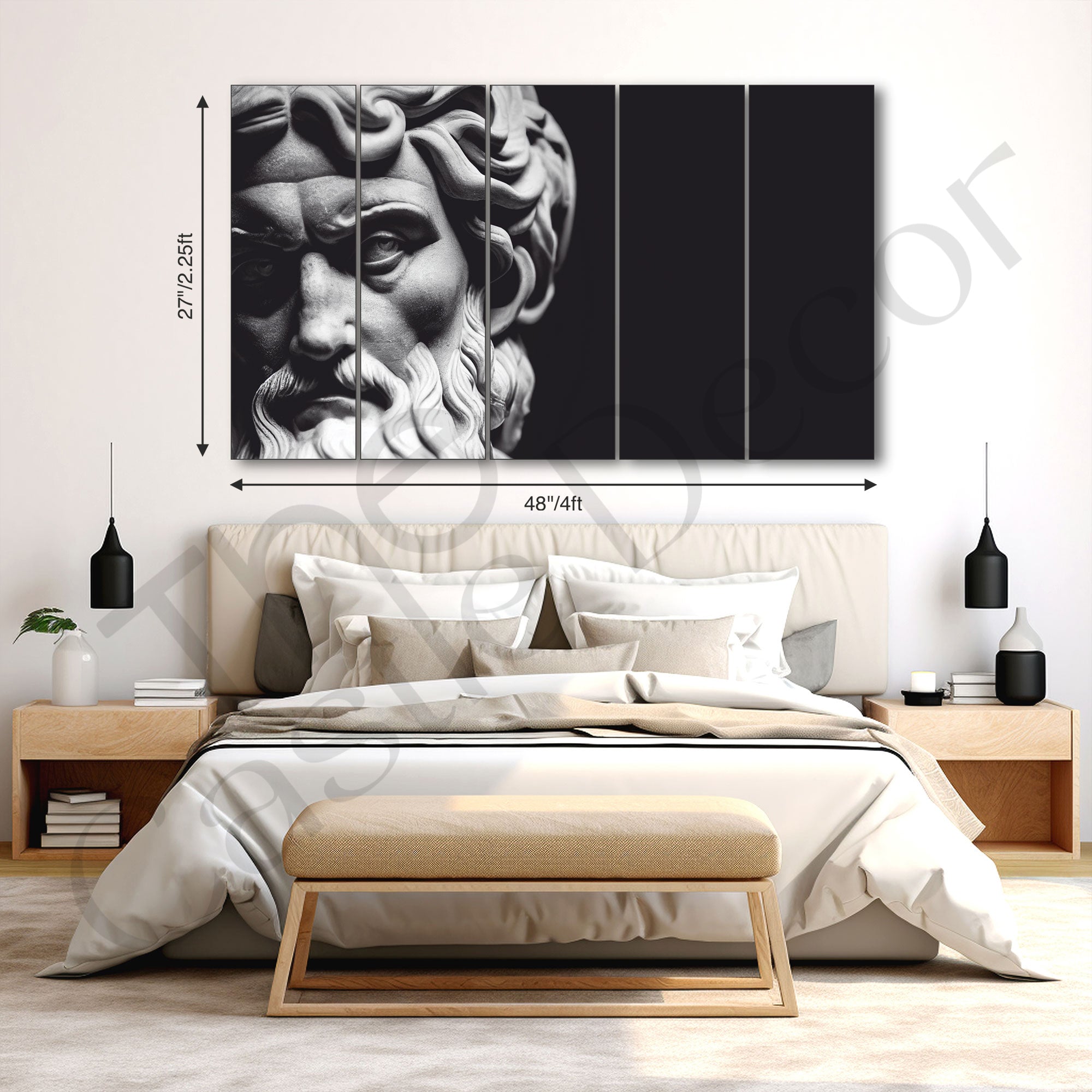 Greek Art Painting with frame Big Size Wall Art for living room,Bedroom,Drawing room,Hotels