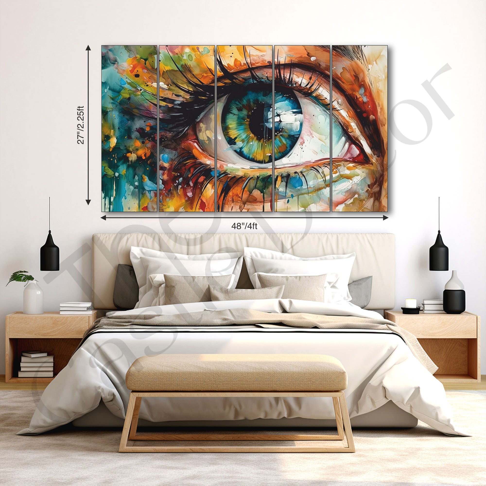 Abstract Art Painting with frame Big Size Wall Art for living room,Bedroom,Drawing room,Hotels