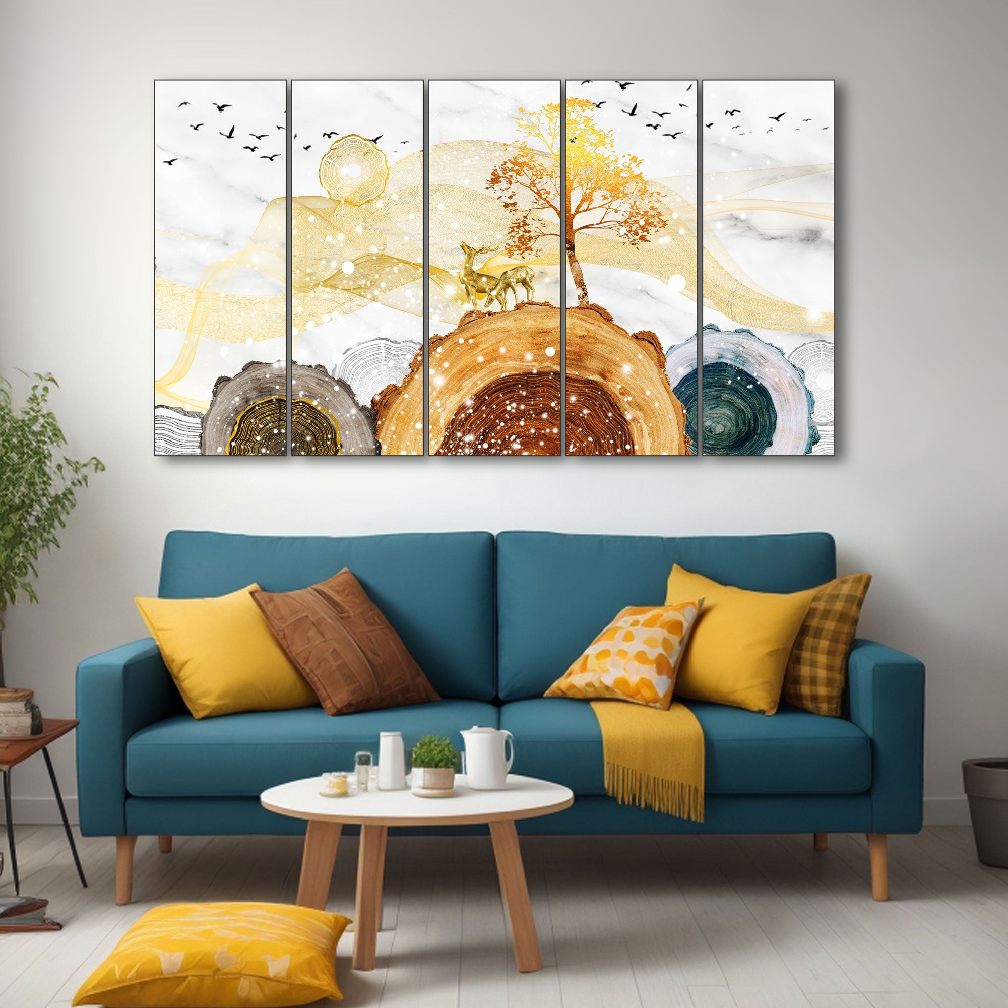 Nature Painting with frame Big Size Wall Art for living room,Bedroom,Drawing room,Hotels