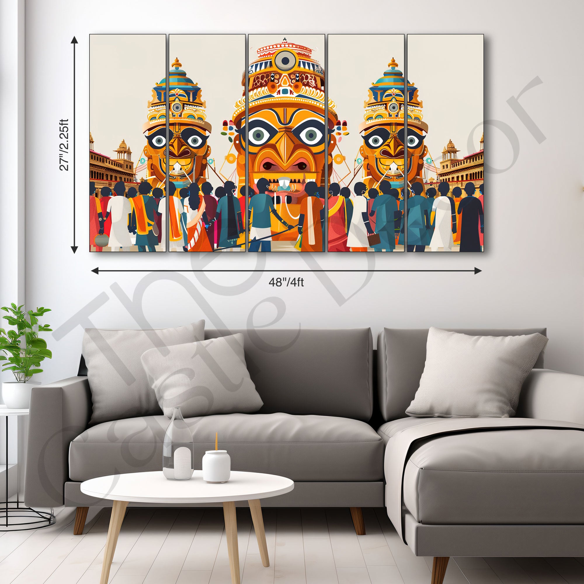 Shri Jagannath Painting with frame Big Size Wall Art for living room,Bedroom,Drawing room,Hotels