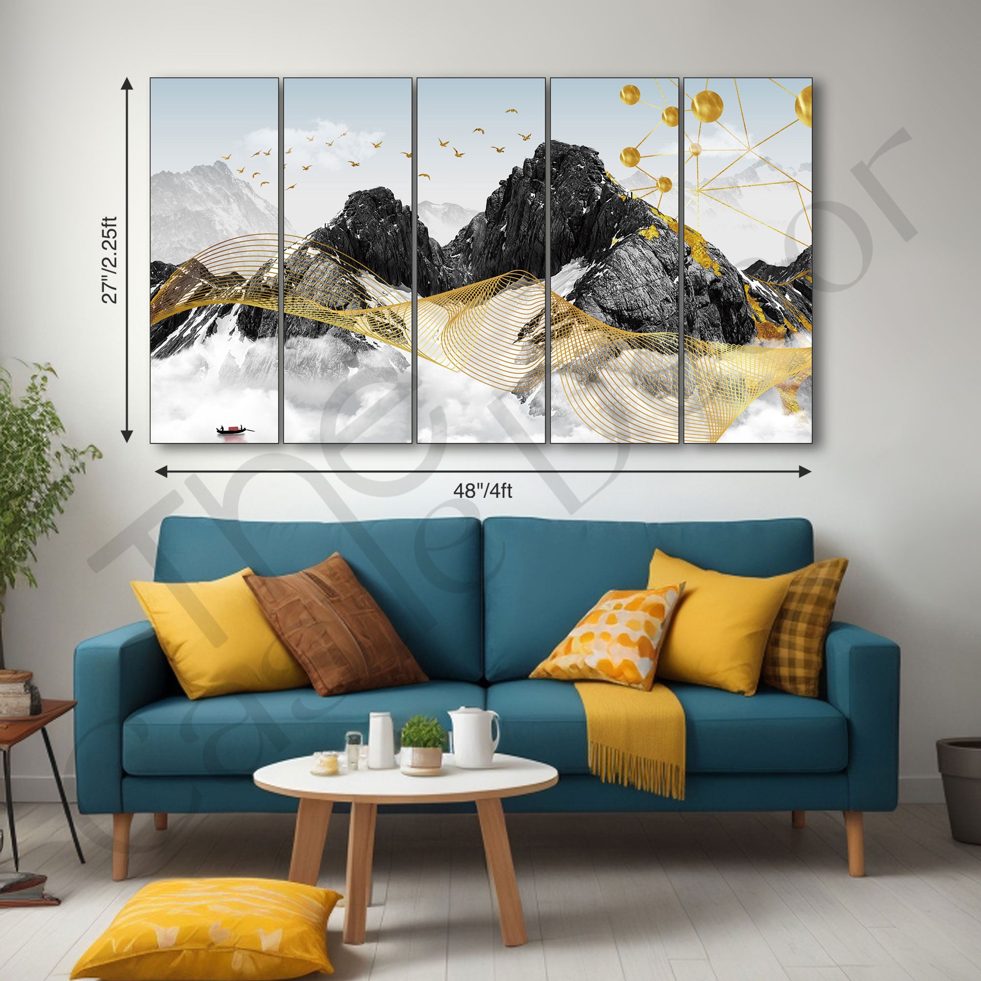 Nature Painting with frame Big Size Wall Art for living room,Bedroom,Drawing room,Hotels