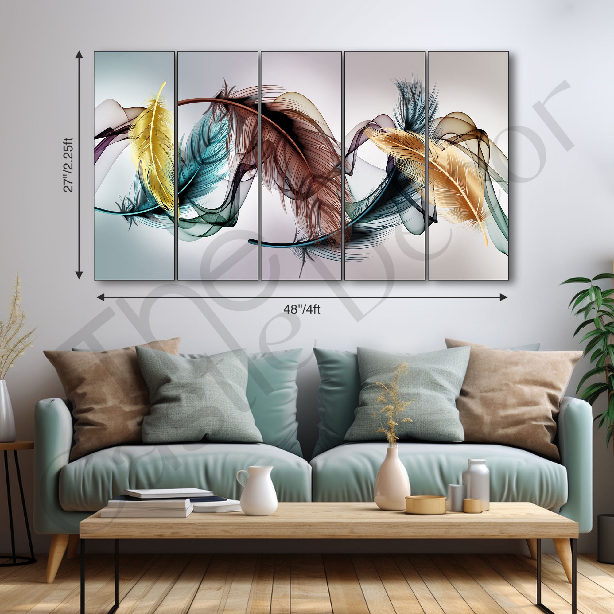 Abstract Painting with frame Big Size Wall Art for living room,Bedroom,Drawing room,Hotels