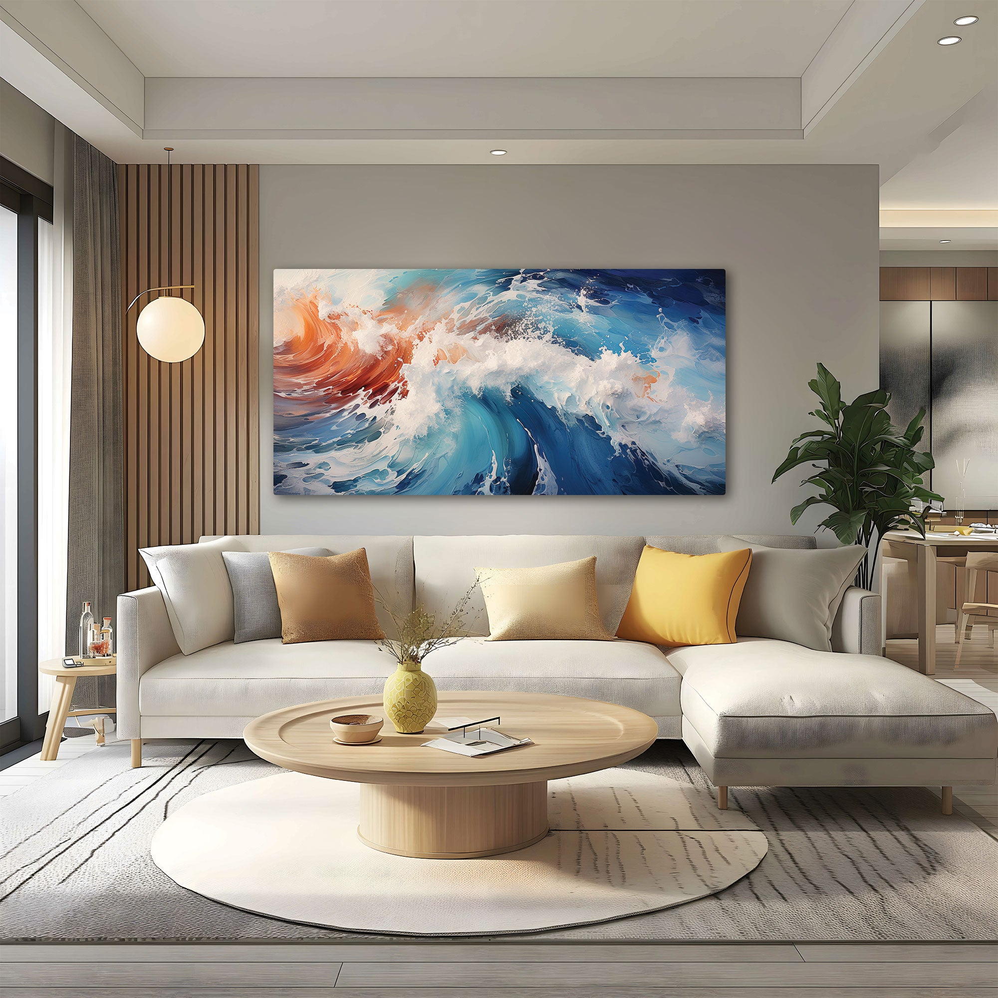 ModernAbstract Canvas painting with frame Big Size Wall Art for living room,Bedroom,Drawing room,Hotels