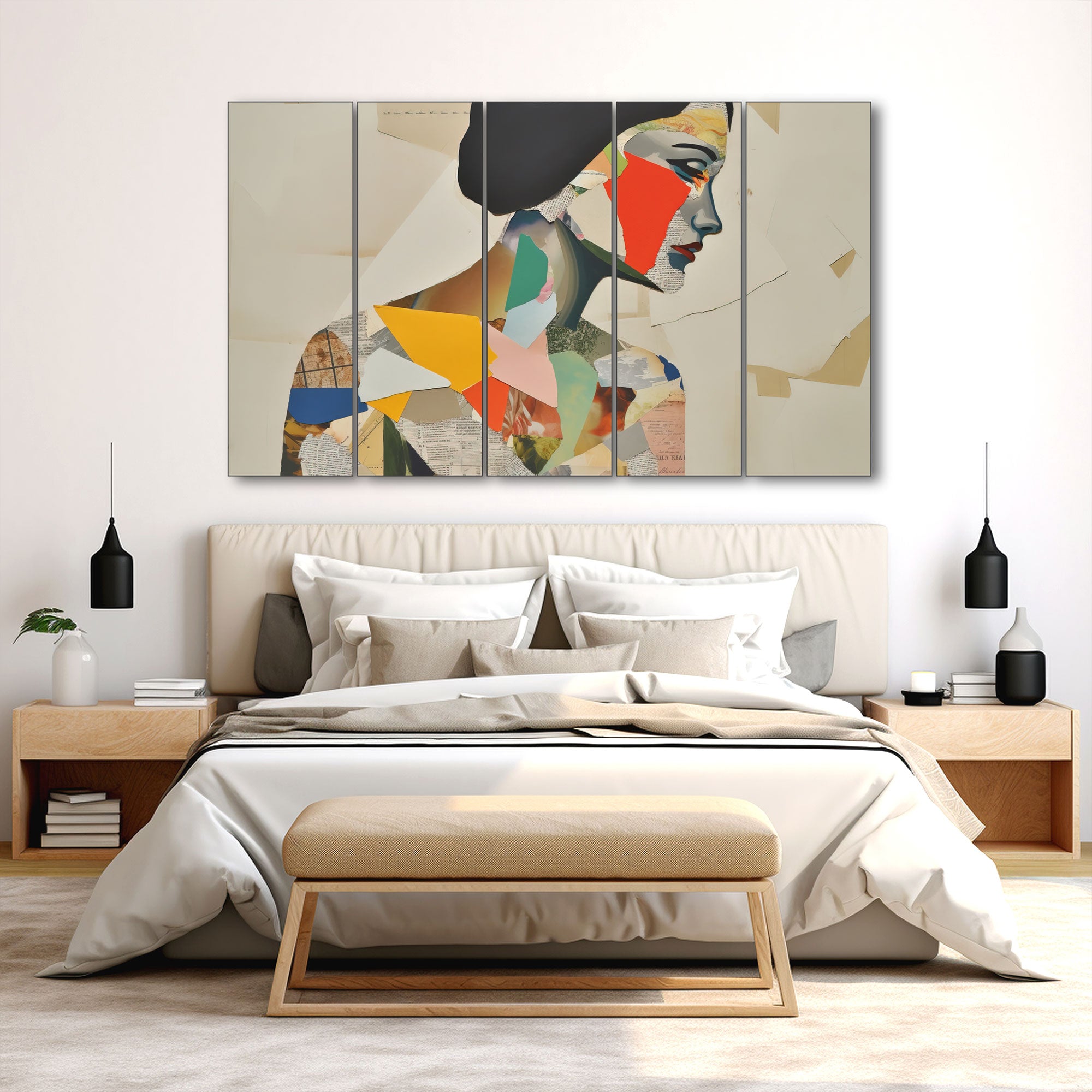 Woman Abstract Painting with frame Big Size Wall Art for living room,Bedroom,Drawing room,Hotels