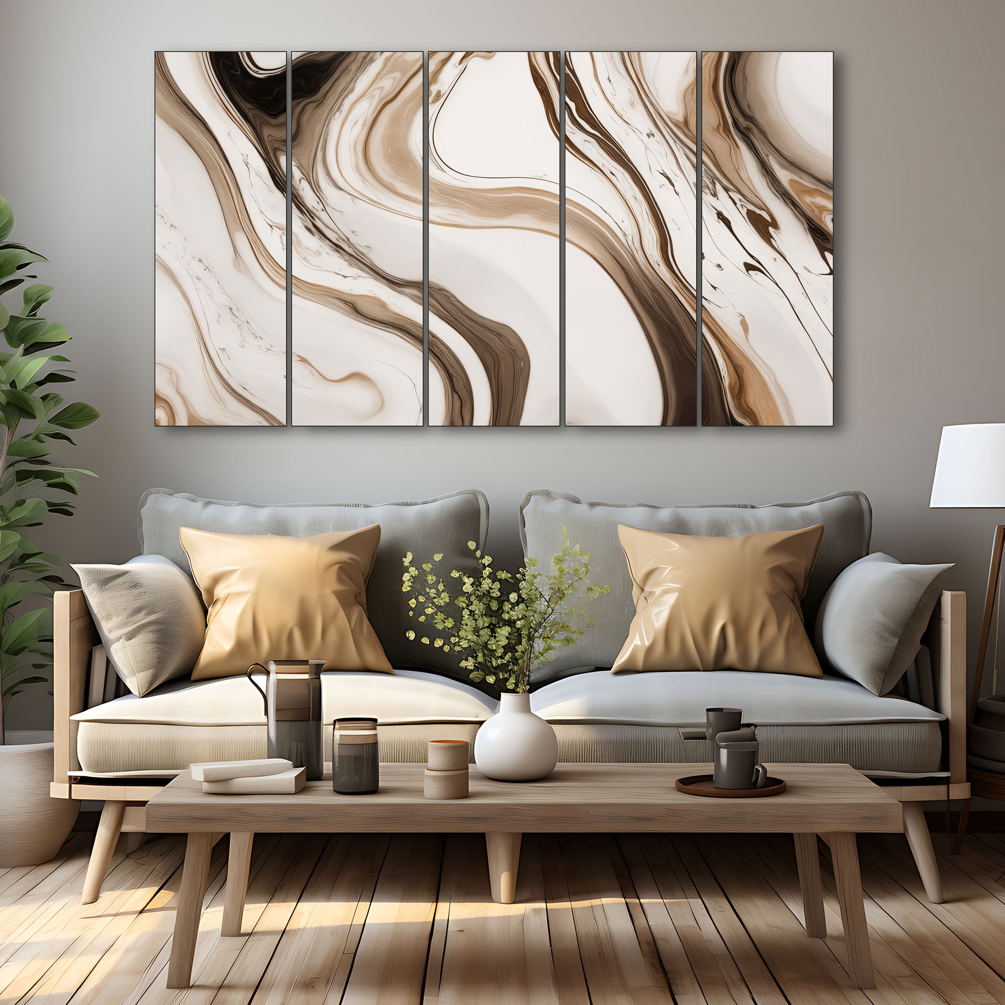 Marble Abstract Painting with frame Big Size Wall Art for living room,Bedroom,Drawing room,Hotels