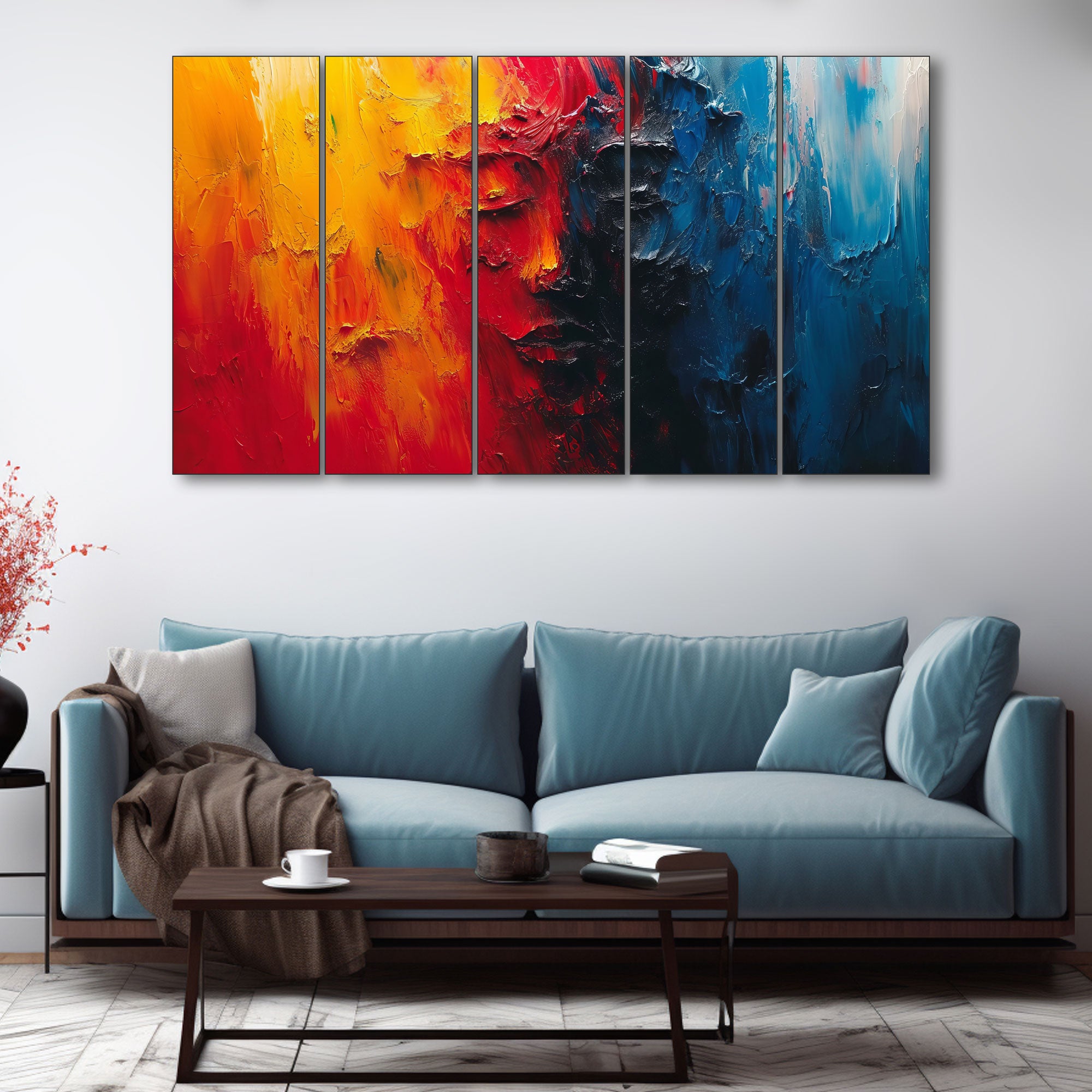 Woman Abstract Painting with frame Big Size Wall Art for living room,Bedroom,Drawing room,Hotels