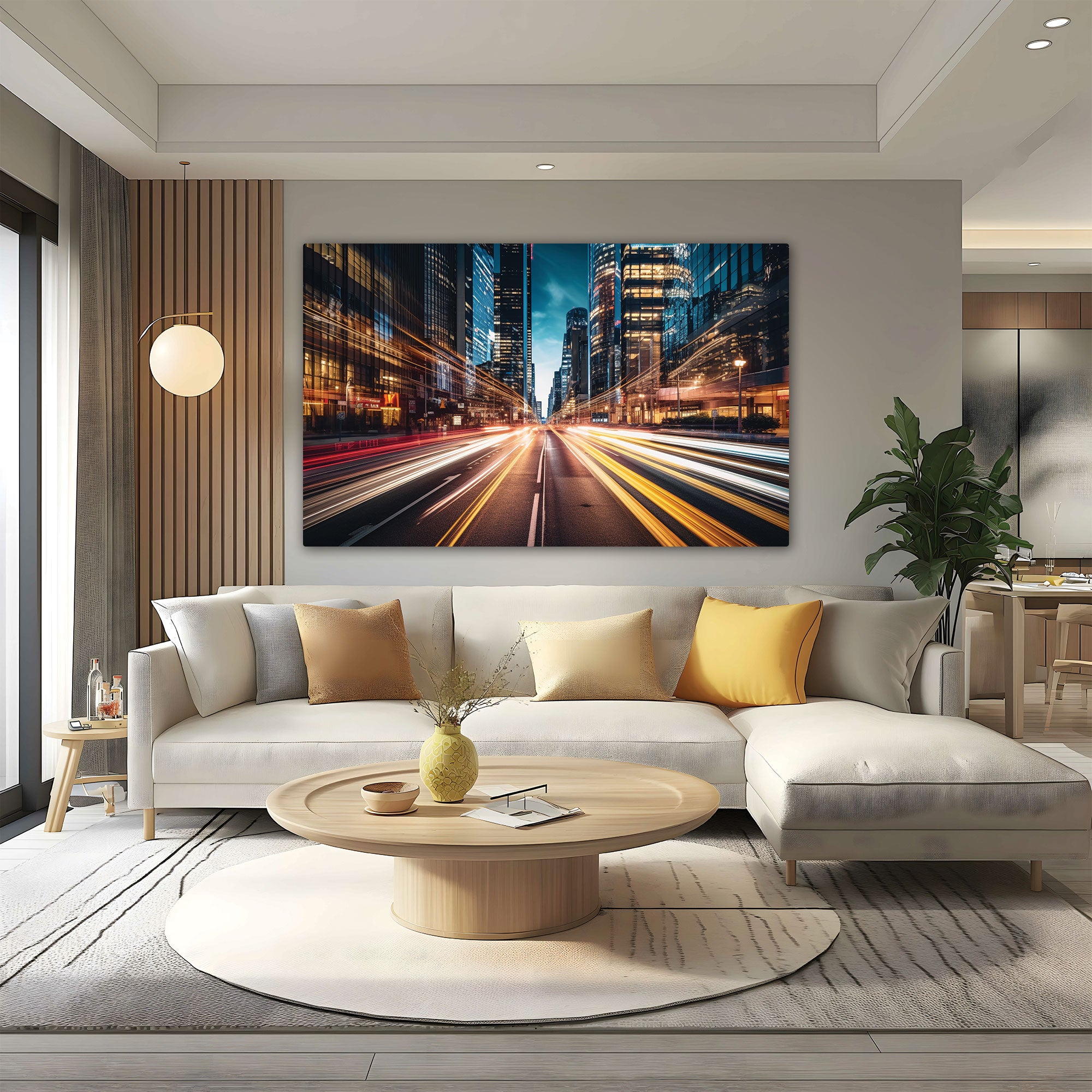 City life Canvas painting with frame Big Size Wall Art for living room,Bedroom,Drawing room,Hotels