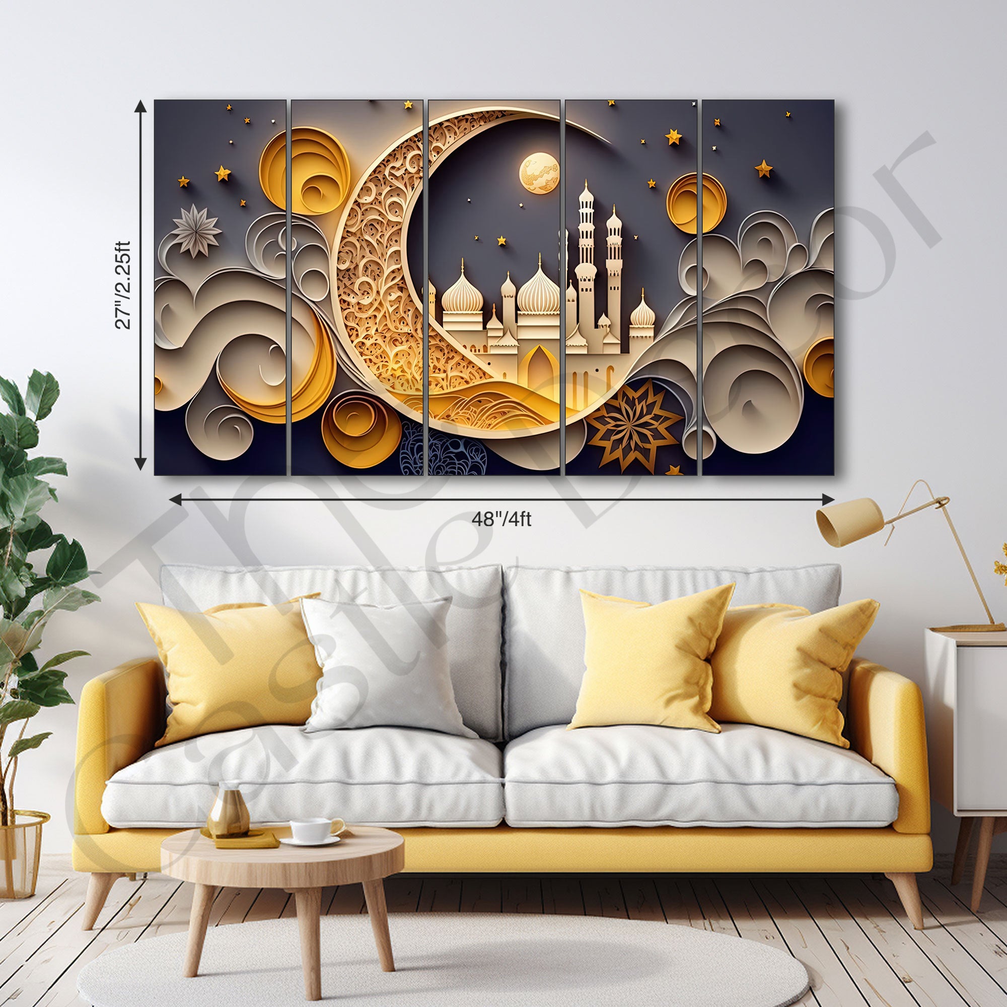 Islamic Painting with frame Big Size Wall Art for living room,Bedroom,Drawing room,Hotels