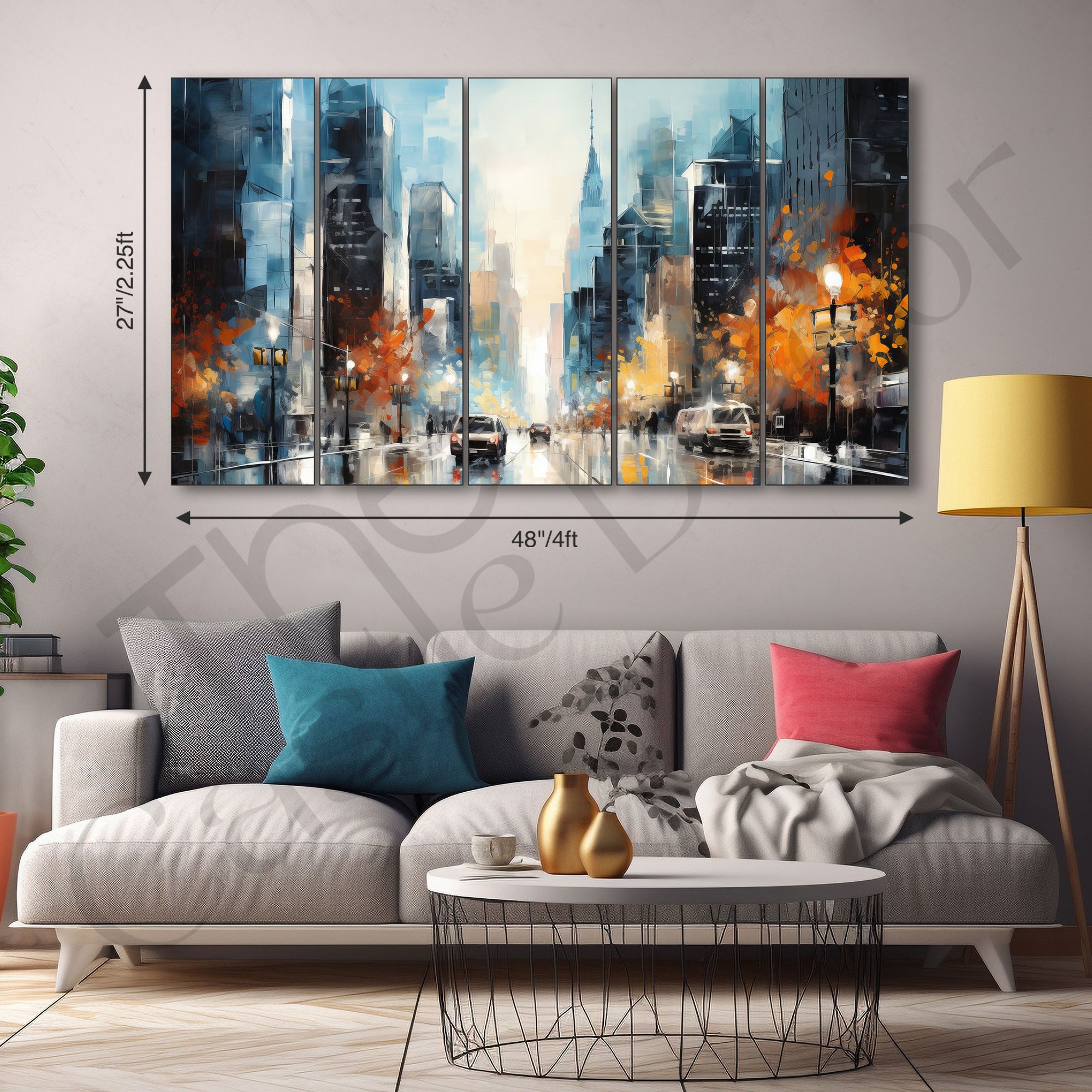 Abstract Painting with frame Big Size Wall Art for living room,Bedroom,Drawing room,Hotels
