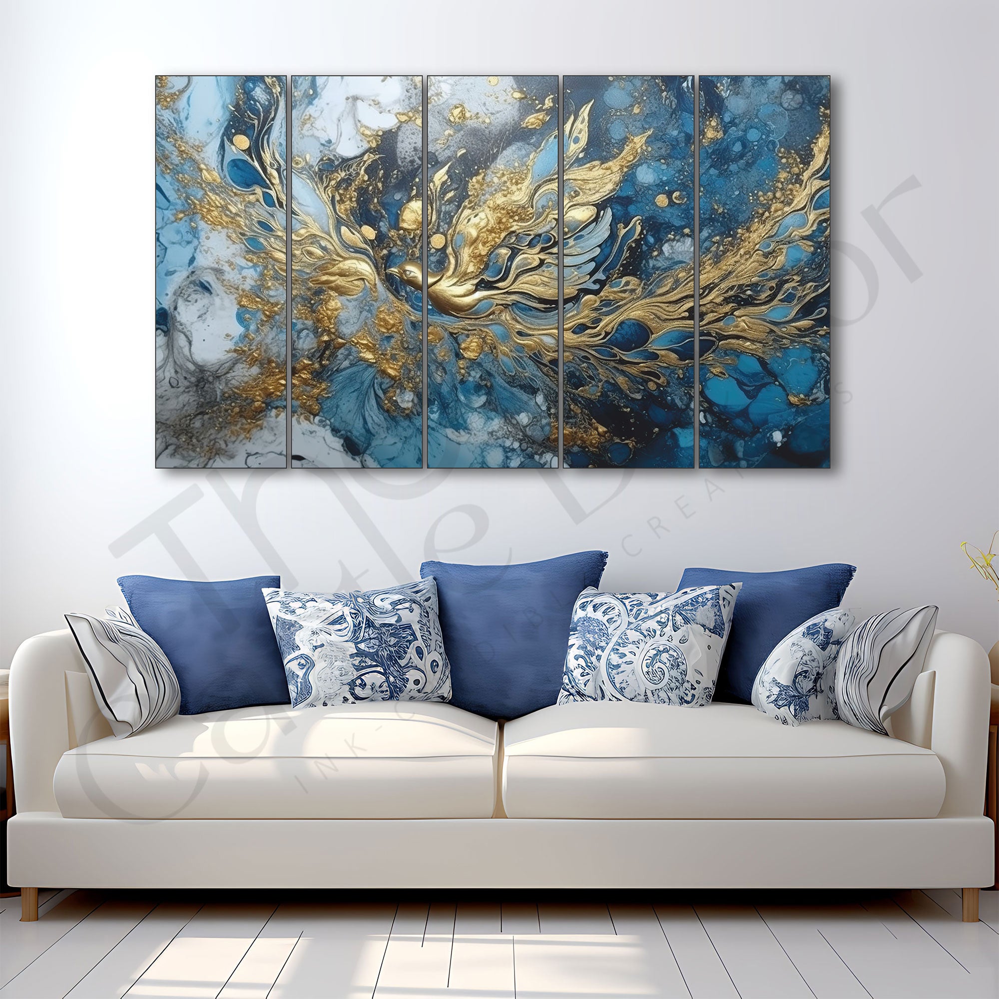 Abstract Painting with frame Big Size Wall Art for living room,Bedroom,Drawing room,Hotels