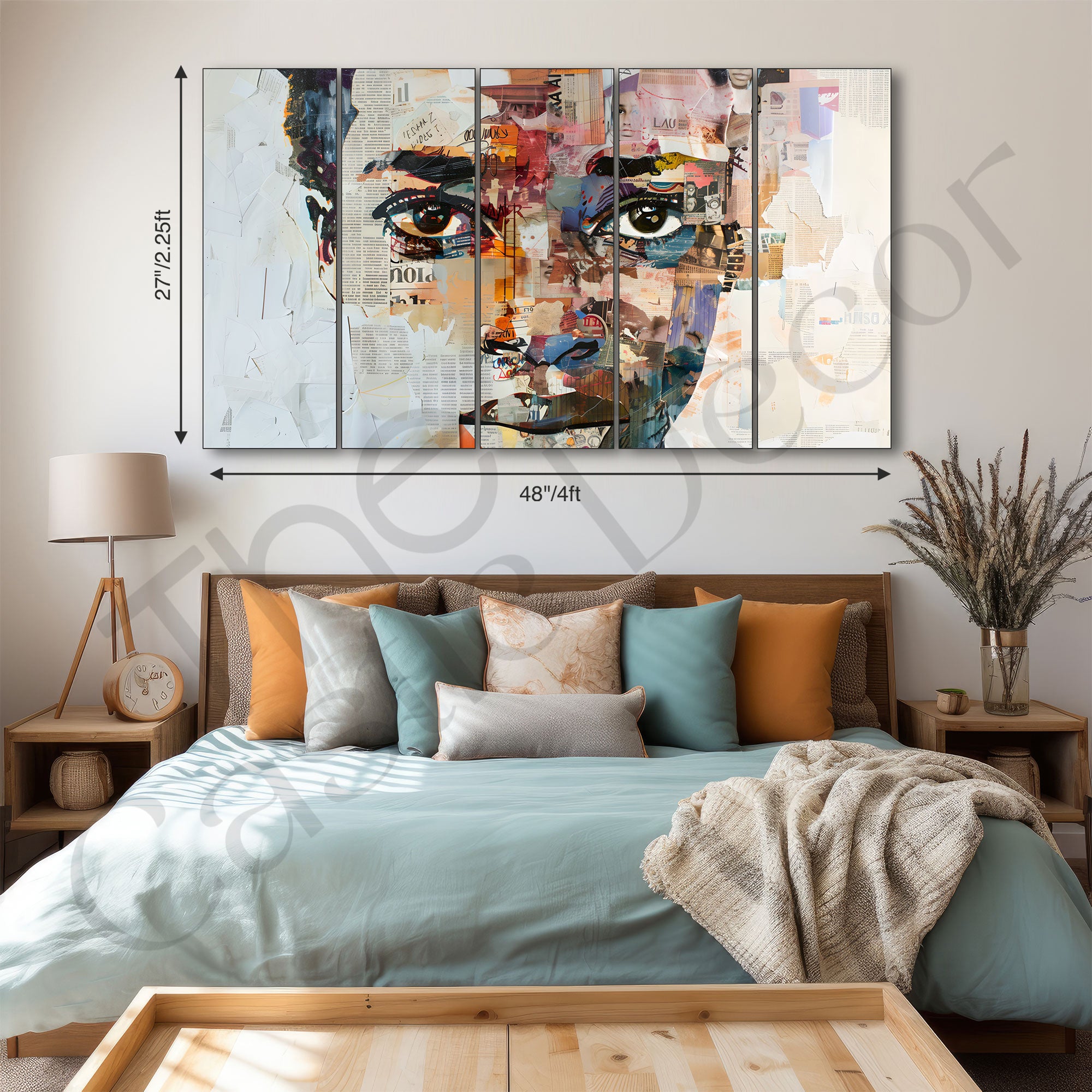 Woman Abstract Painting with frame Big Size Wall Art for living room,Bedroom,Drawing room,Hotels