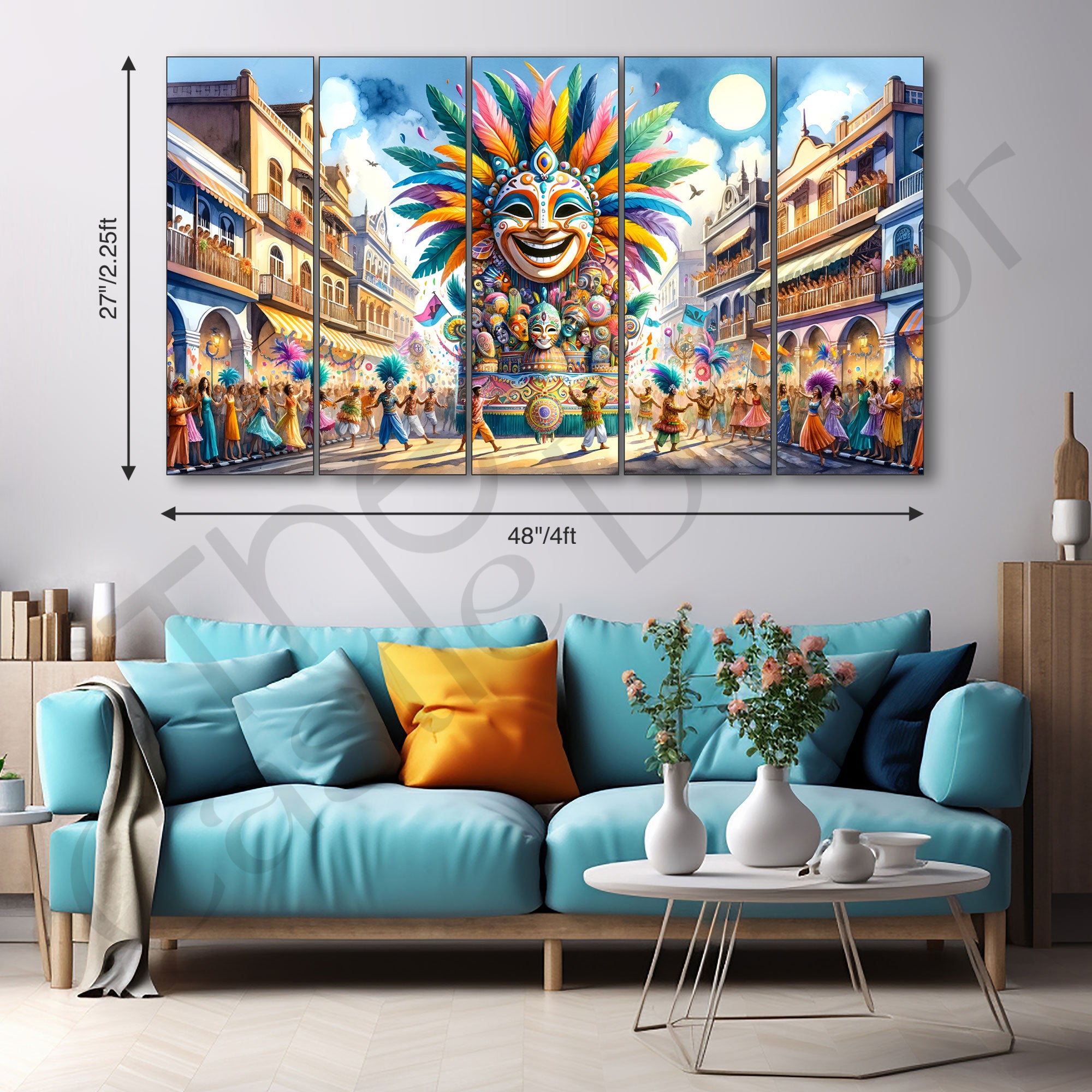Carnival Painting with frame Big Size Wall Art for living room,Bedroom,Drawing room,Hotels