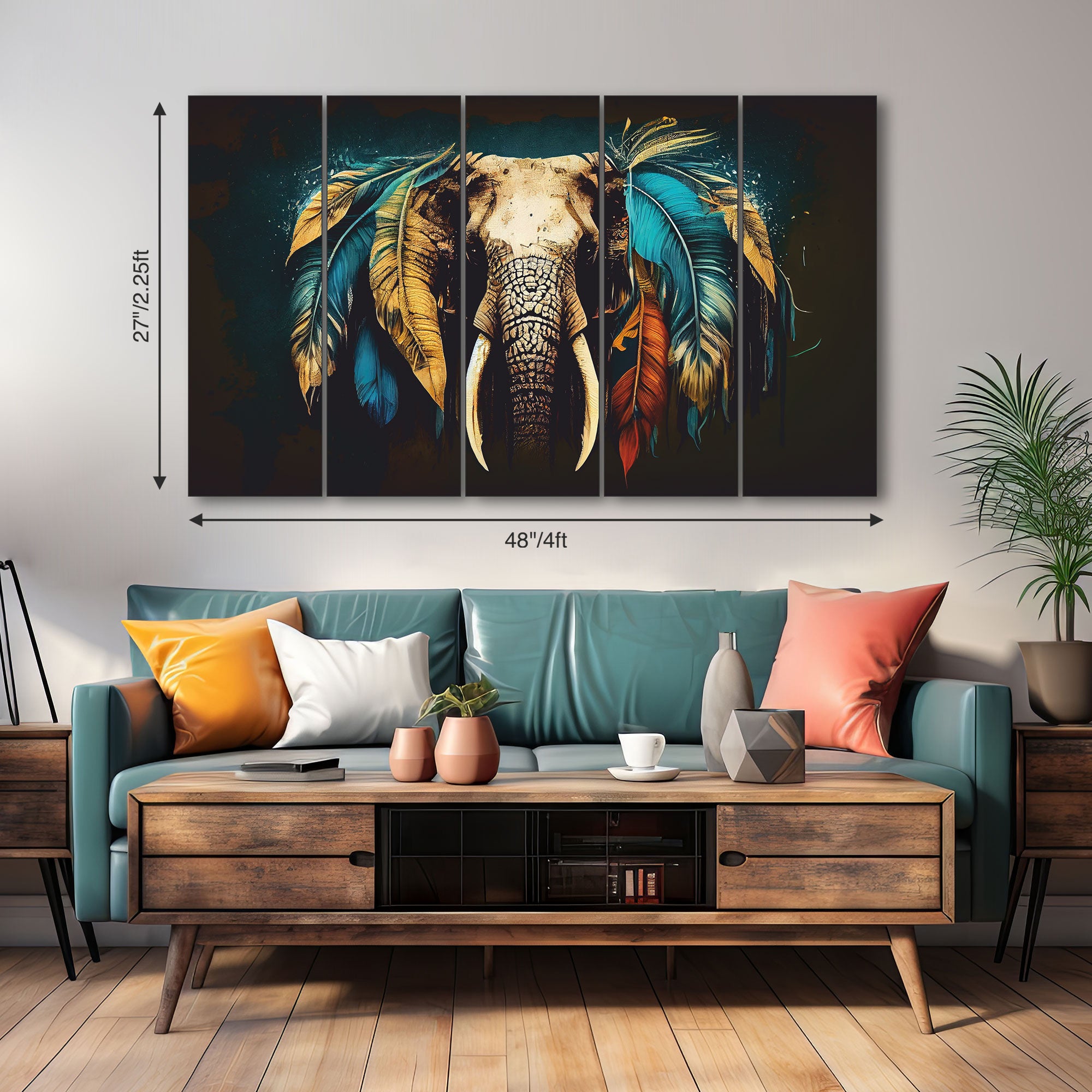 Animals Painting with frame Big Size Wall Art for living room,Bedroom,Drawing room,Hotels