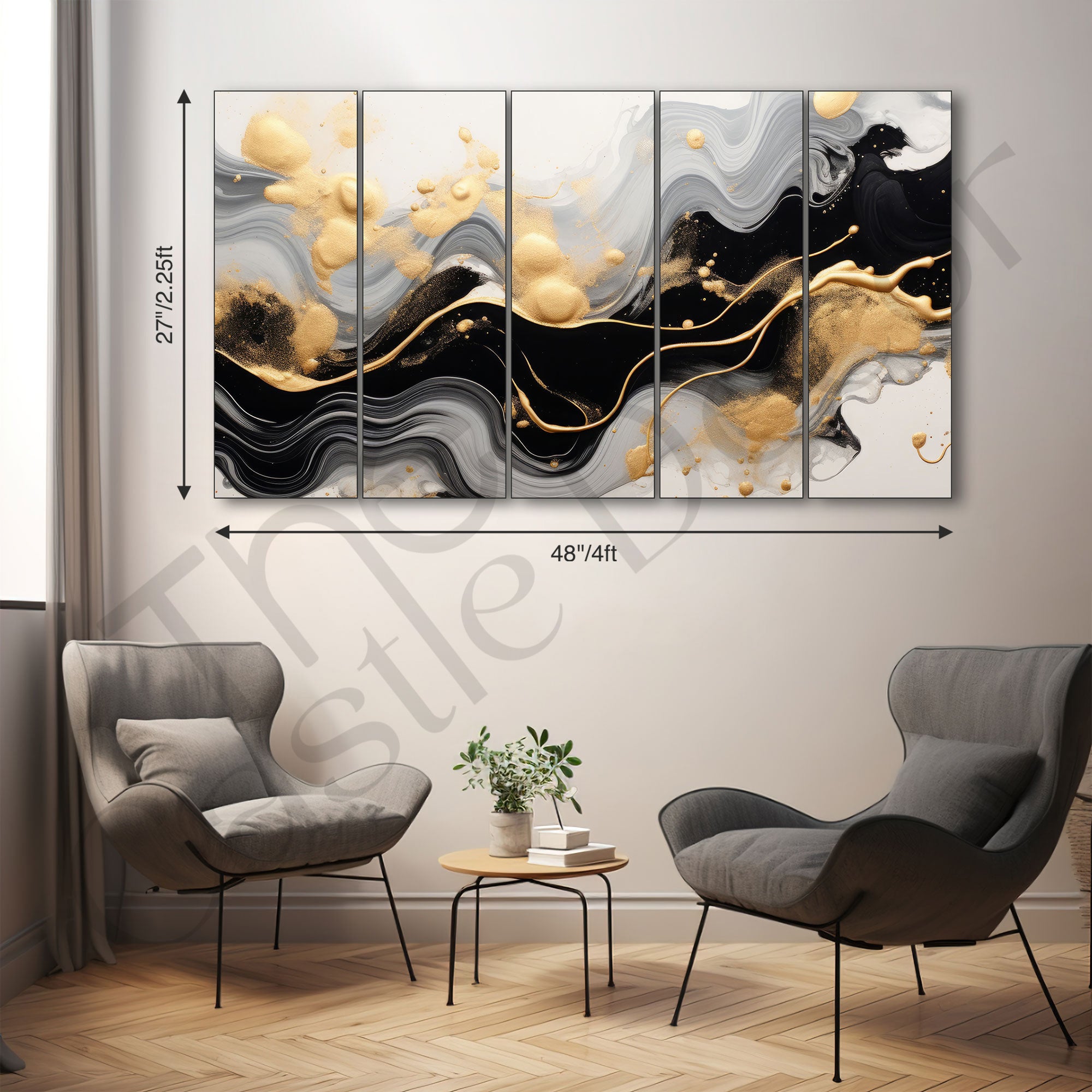 Marble Abstract Painting with frame Big Size Wall Art for living room,Bedroom,Drawing room,Hotels