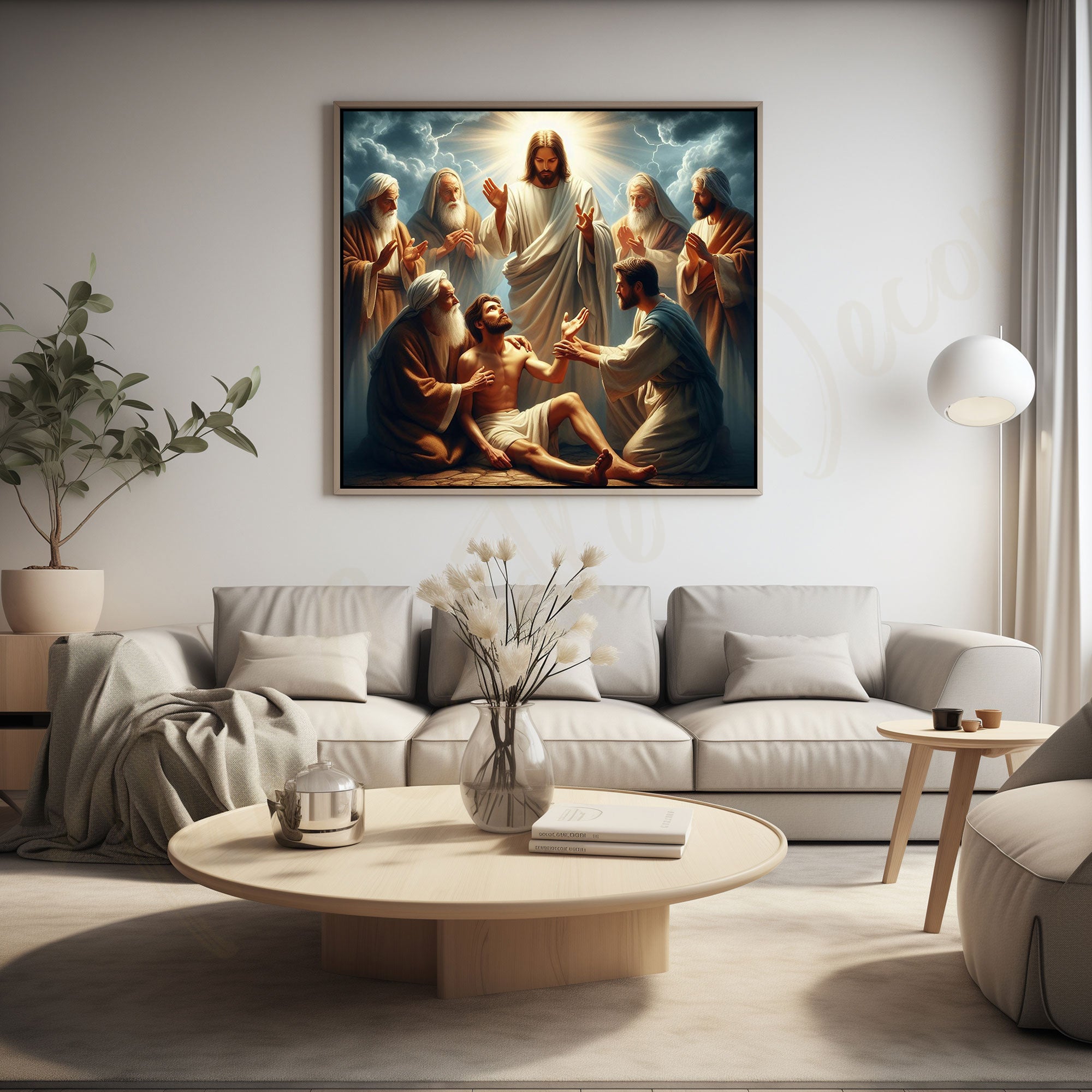 Lord jesus christ painting with frame Big Size Wall Art for living room,Bedroom,Drawing room,Hotels