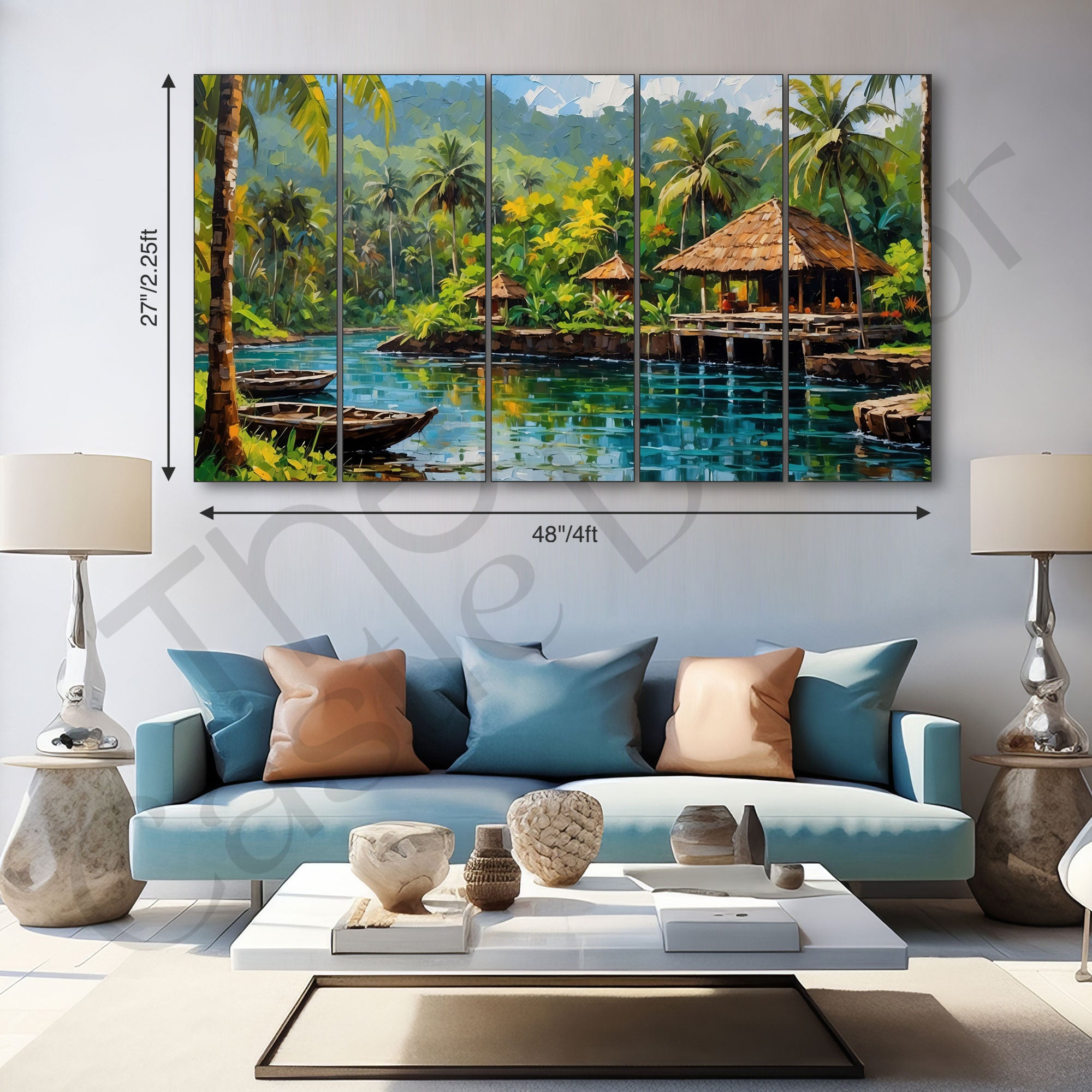 Nature Painting with frame Big Size Wall Art for living room,Bedroom,Drawing room,Hotels