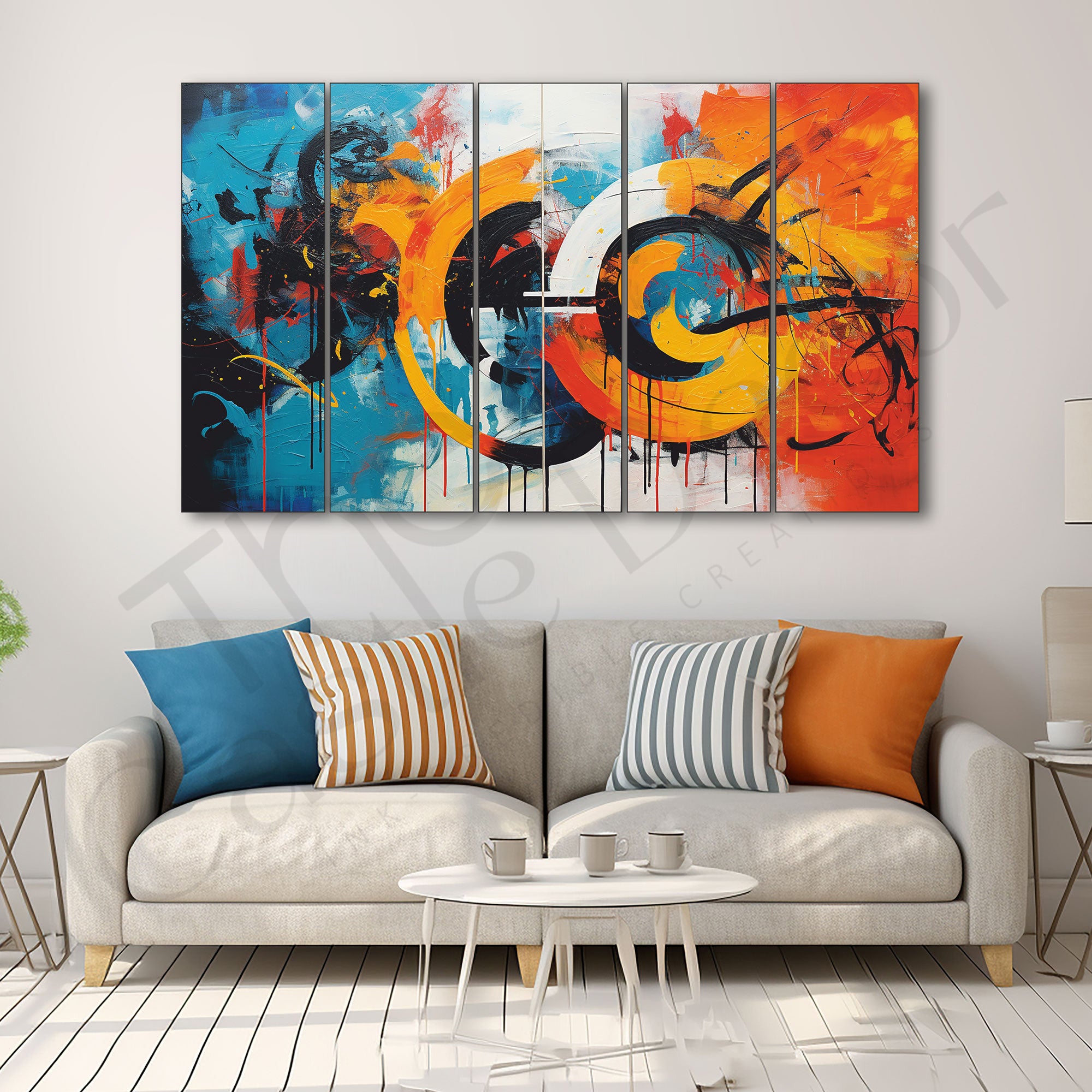 Music Painting with frame Big Size Wall Art for living room,Bedroom,Drawing room,Hotels 27x48"