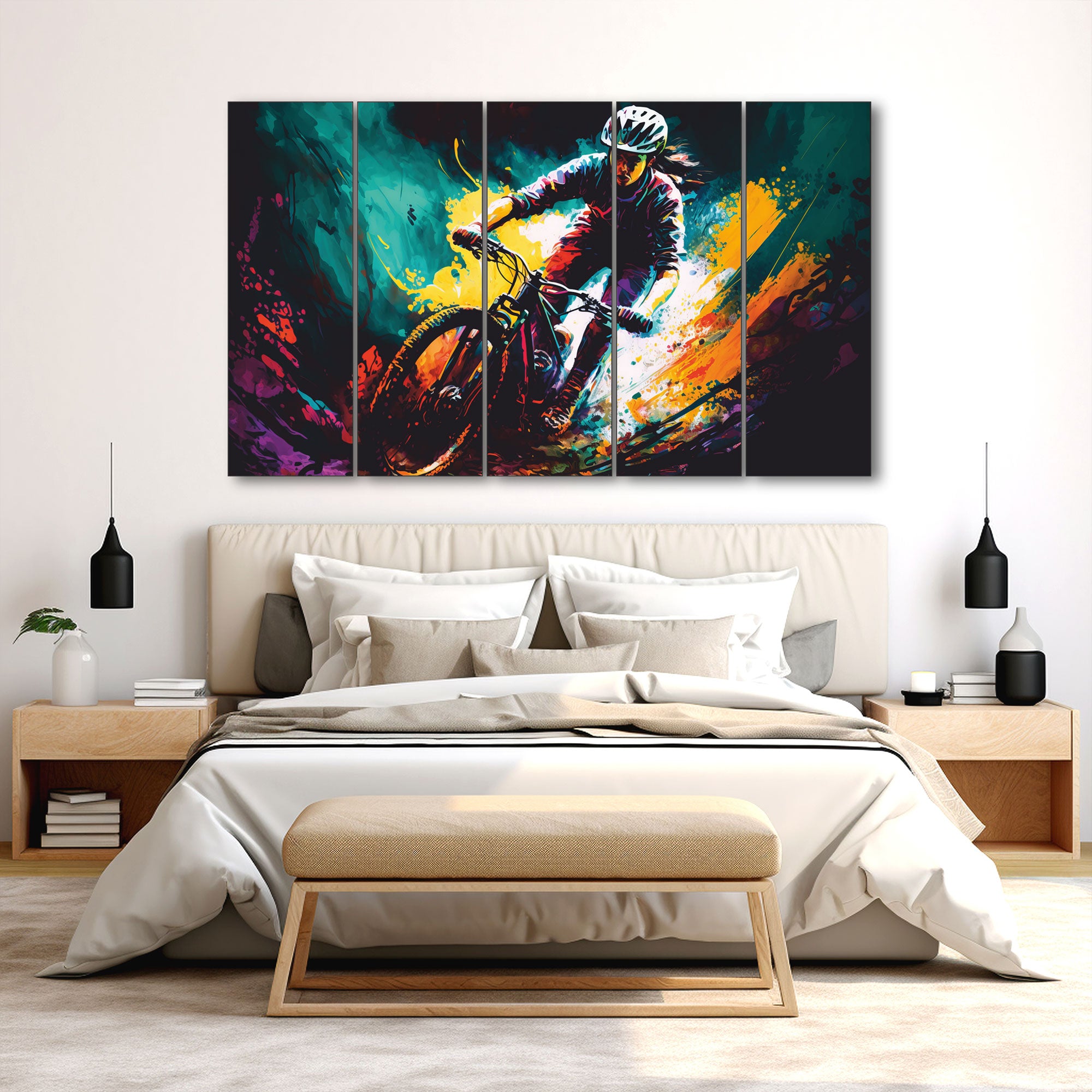 Sports Painting with frame Big Size Wall Art for living room,Bedroom,Drawing room,Hotels