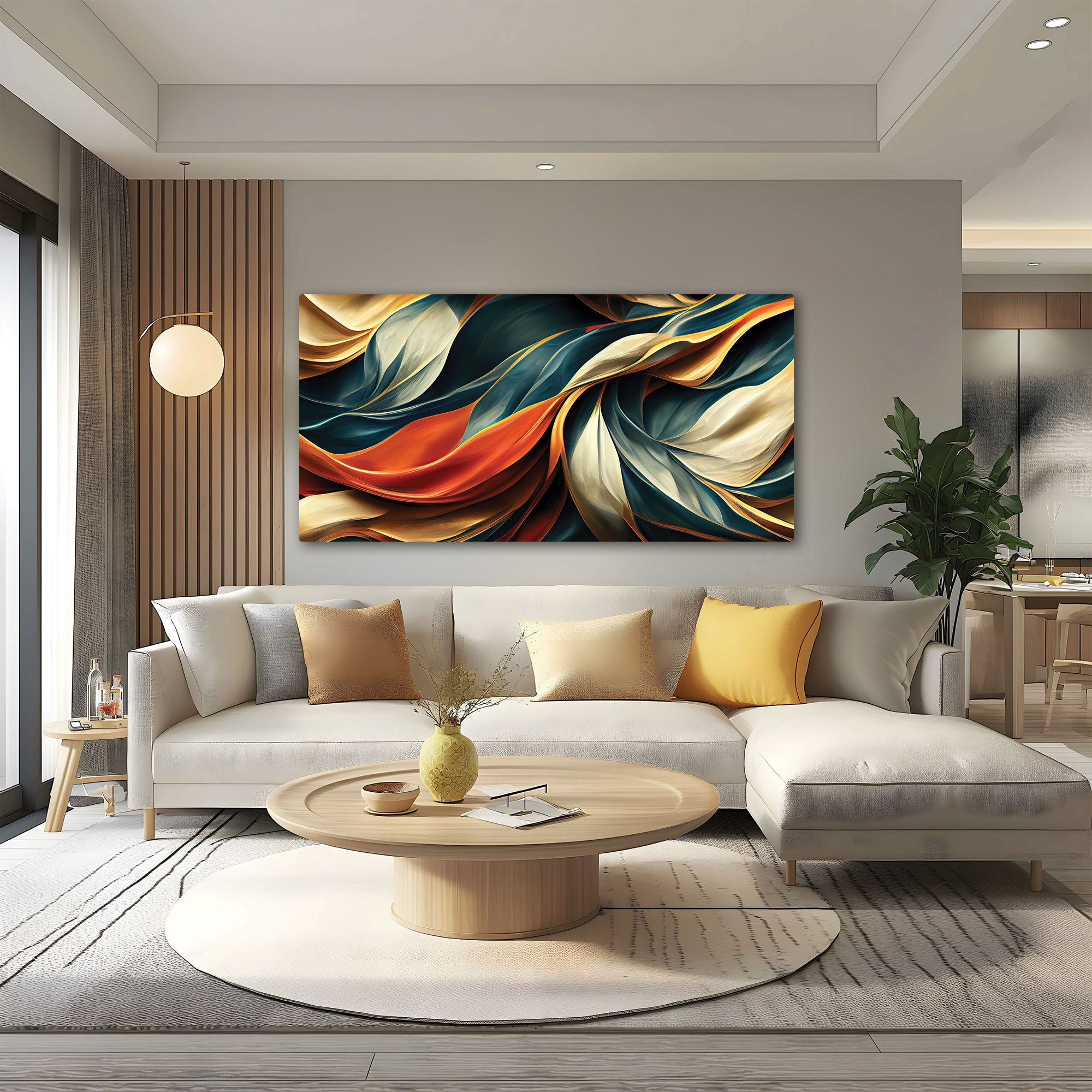 ModernAbstract art Canvas painting with frame Big Size Wall Art for living room,Bedroom,Drawing room,Hotels