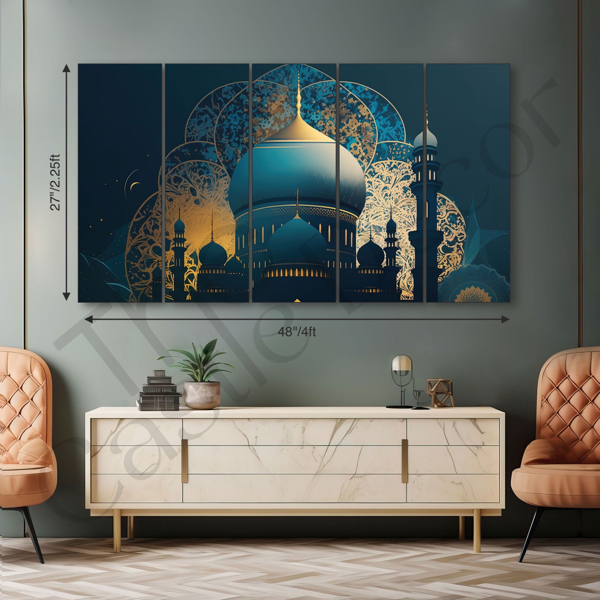 Islamic Painting with frame Big Size Wall Art for living room,Bedroom,Drawing room,Hotels