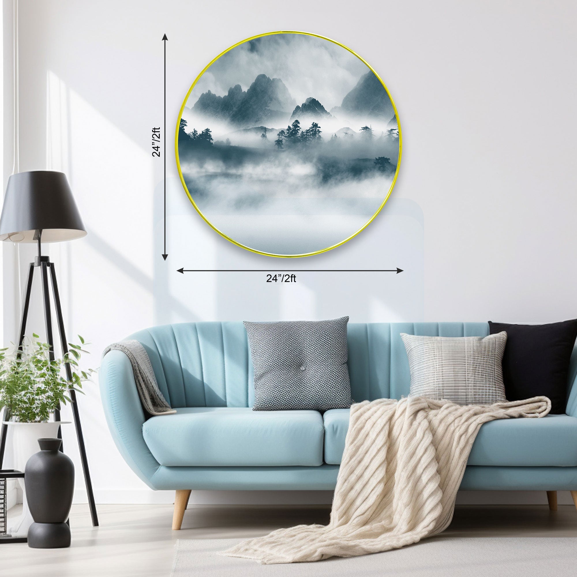 Nature Sparkle Wooden Wall Plate for Home Decoration Art-13