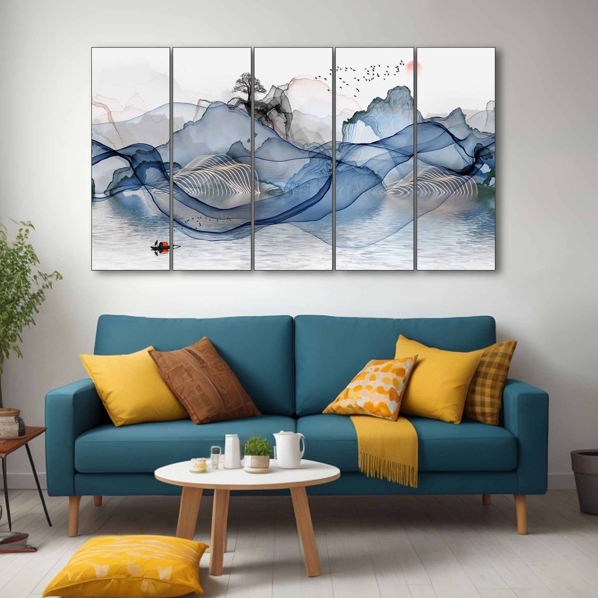 Nature Painting with frame Big Size Wall Art for living room,Bedroom,Drawing room,Hotels