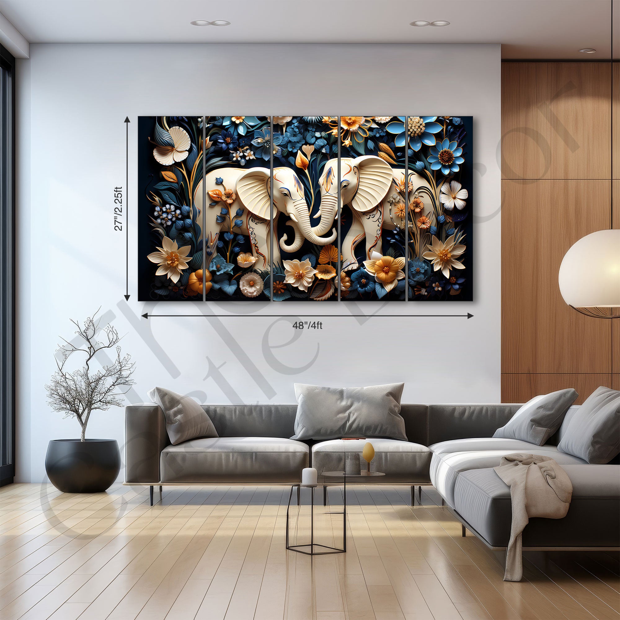 Animal Painting with frame Big Size Wall Art for living room,Bedroom,Drawing room,Hotels