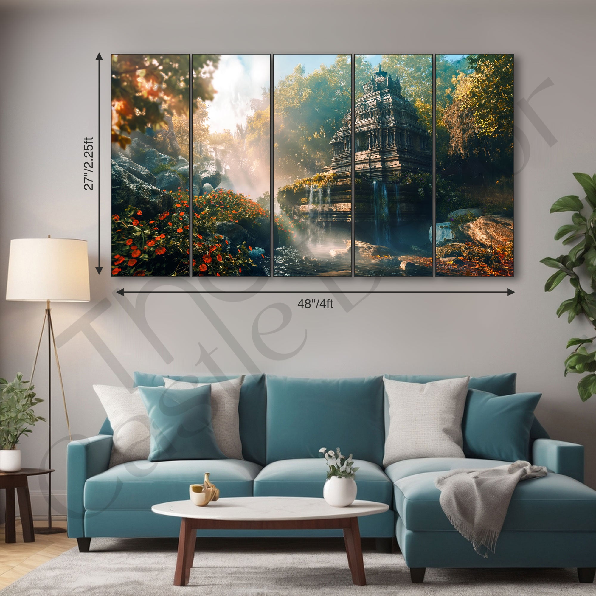 Nature Painting with frame Big Size Wall Art for living room,Bedroom,Drawing room,Hotels