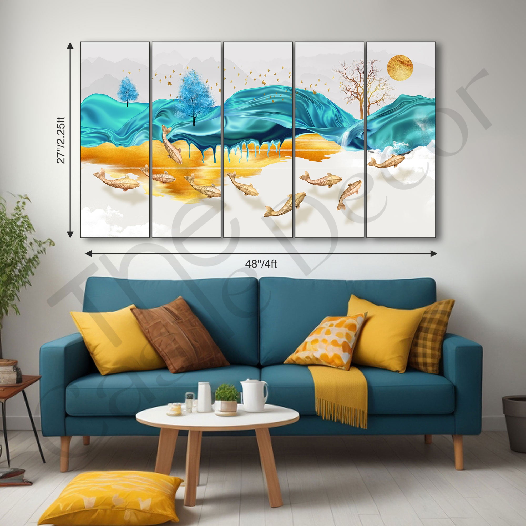 Nature Painting with frame Big Size Wall Art for living room,Bedroom,Drawing room,Hotels