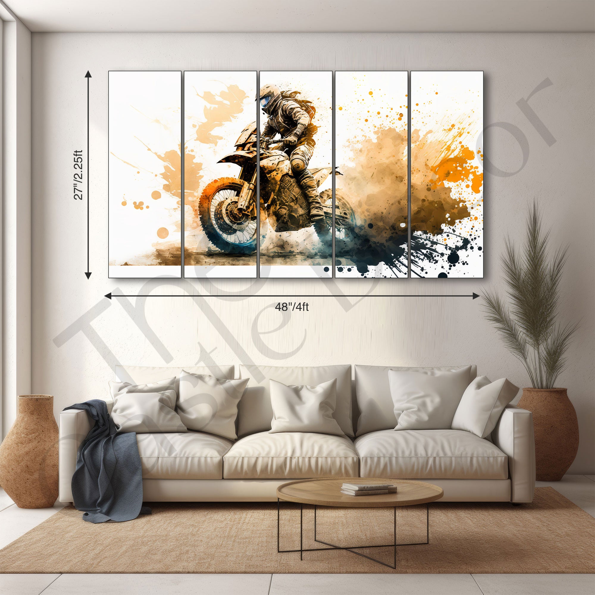 Bike Painting with frame Big Size Wall Art for living room,Bedroom,Drawing room,Hotels