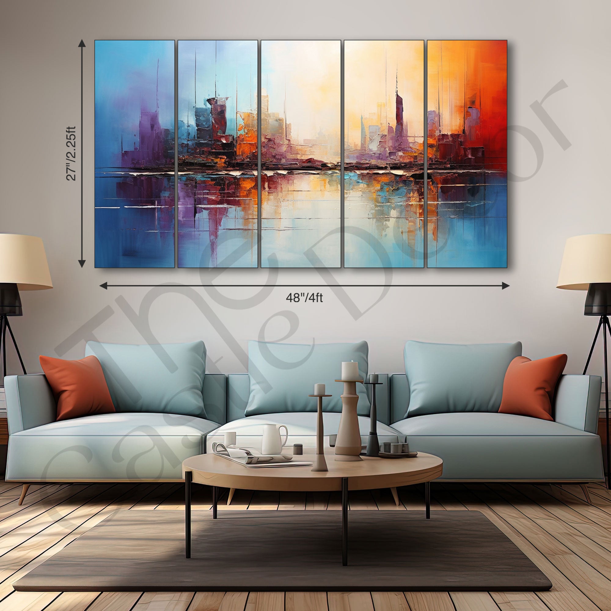 Abstract Painting with frame Big Size Wall Art for living room,Bedroom,Drawing room,Hotels