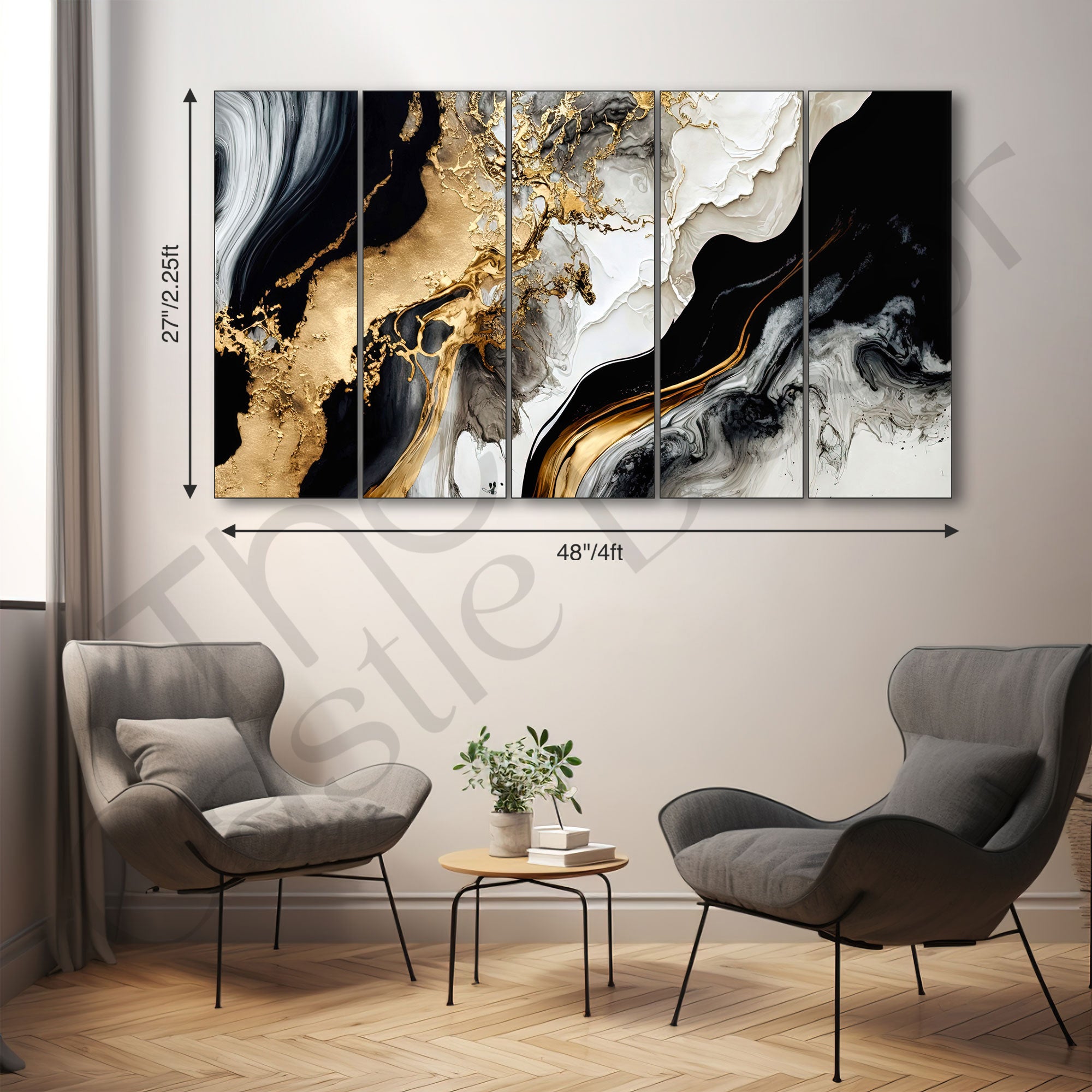 Marble Abstract Painting with frame Big Size Wall Art for living room,Bedroom,Drawing room,Hotels