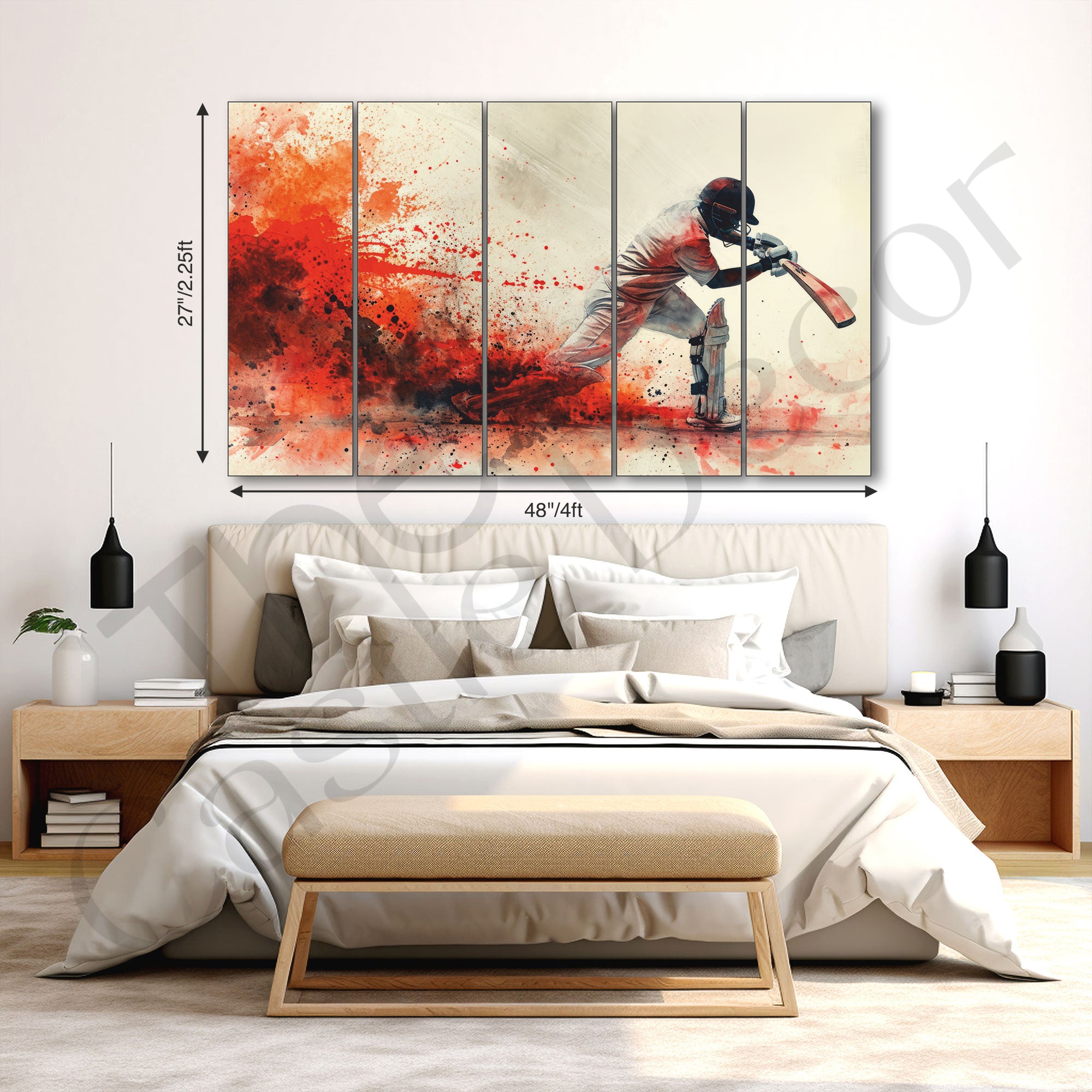 Sports Painting with frame Big Size Wall Art for living room,Bedroom,Drawing room,Hotels