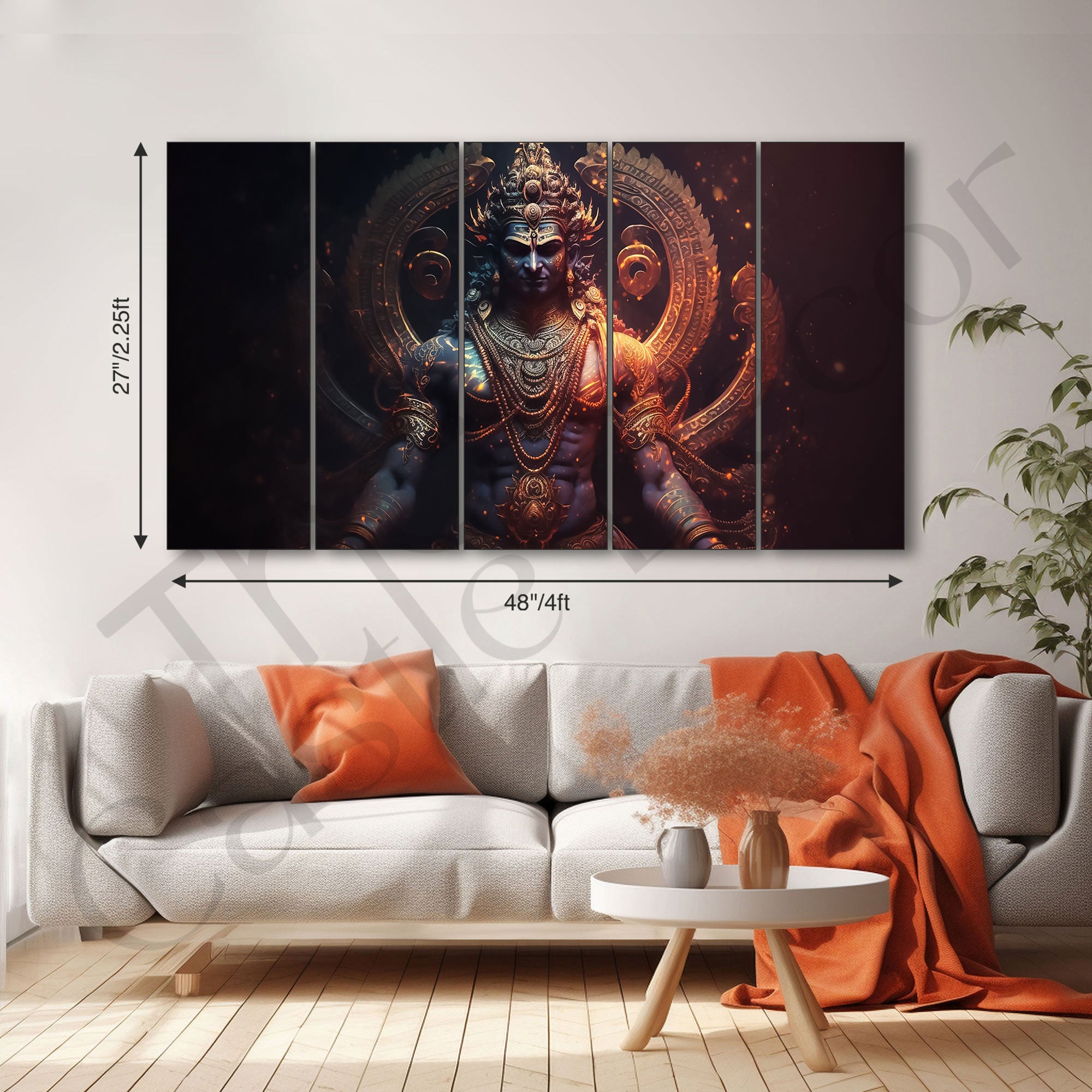 Lord Shiva Painting with frame Big Size Wall Art for living room,Bedroom,Drawing room,Hotels