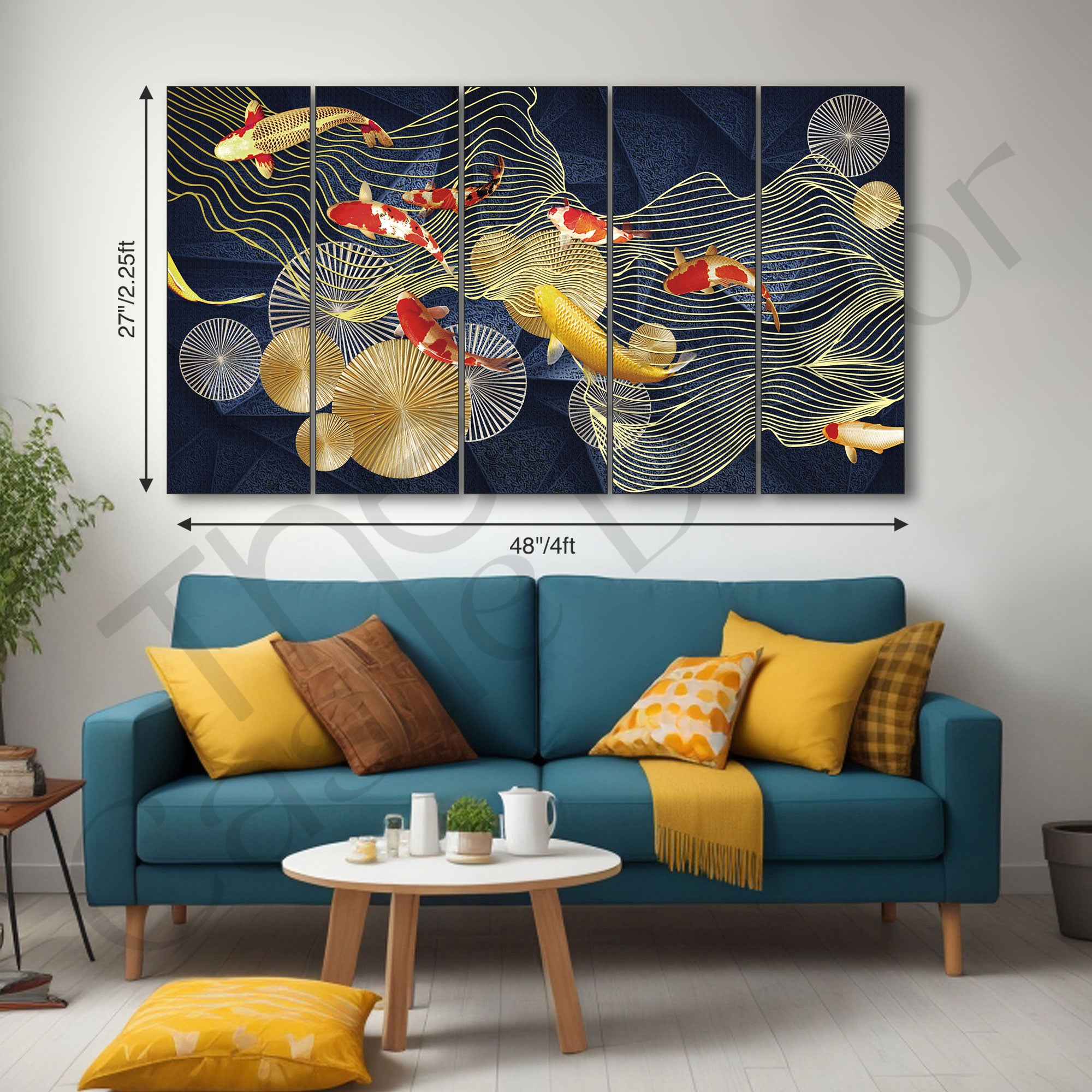 Abstract Art Painting with frame Big Size Wall Art for living room,Bedroom,Drawing room,Hotels