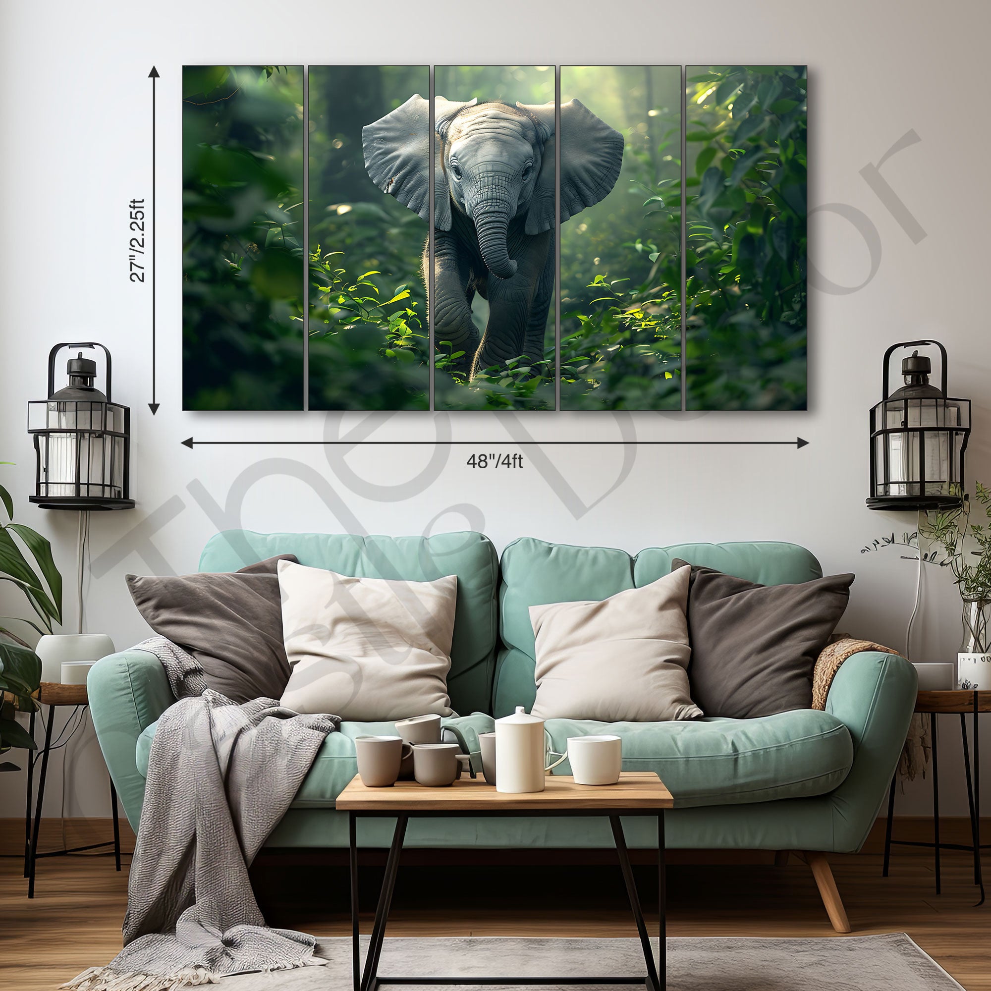 Animal Painting with frame Big Size Wall Art for living room,Bedroom,Drawing room,Hotels